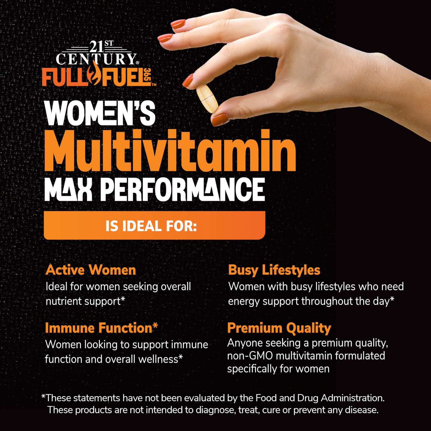 21st Century Full Fuel 365 Active Women's Multivitamin Tablets, 120 Count