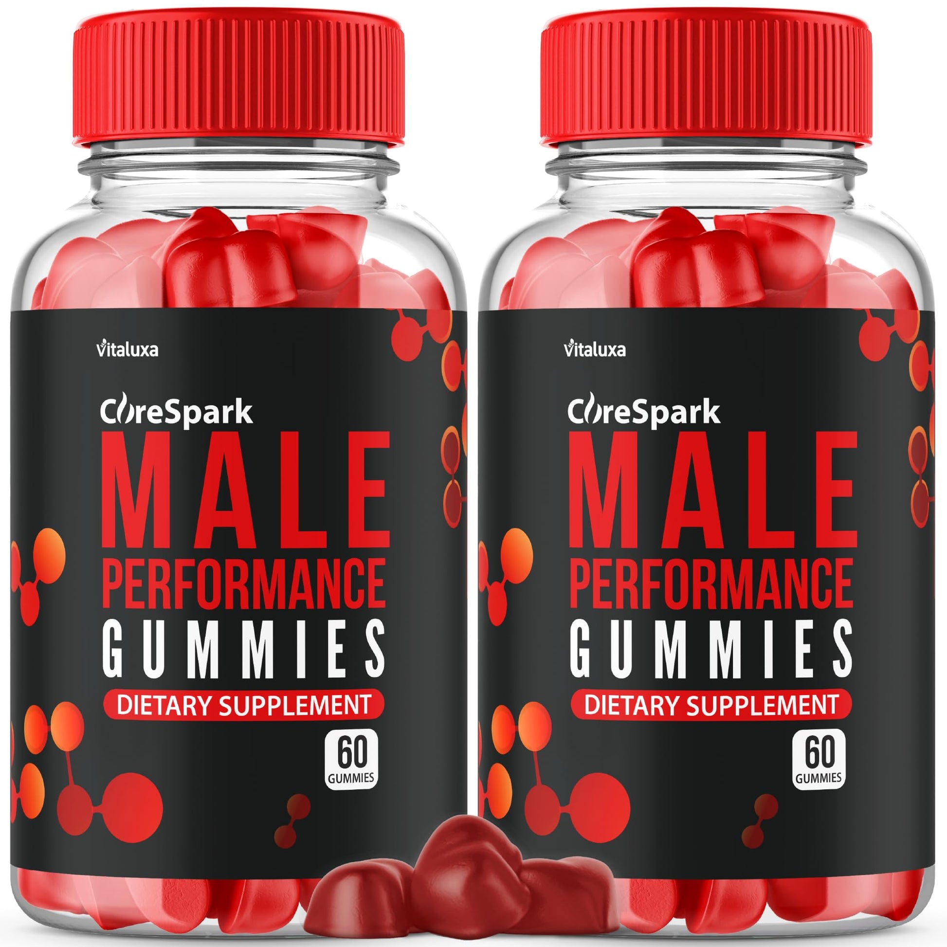 Vitaluxa Core Spark Gummies Maximum Strength Daily Advanced Performance Blend Vitamin Support for Men - 120 Gummies