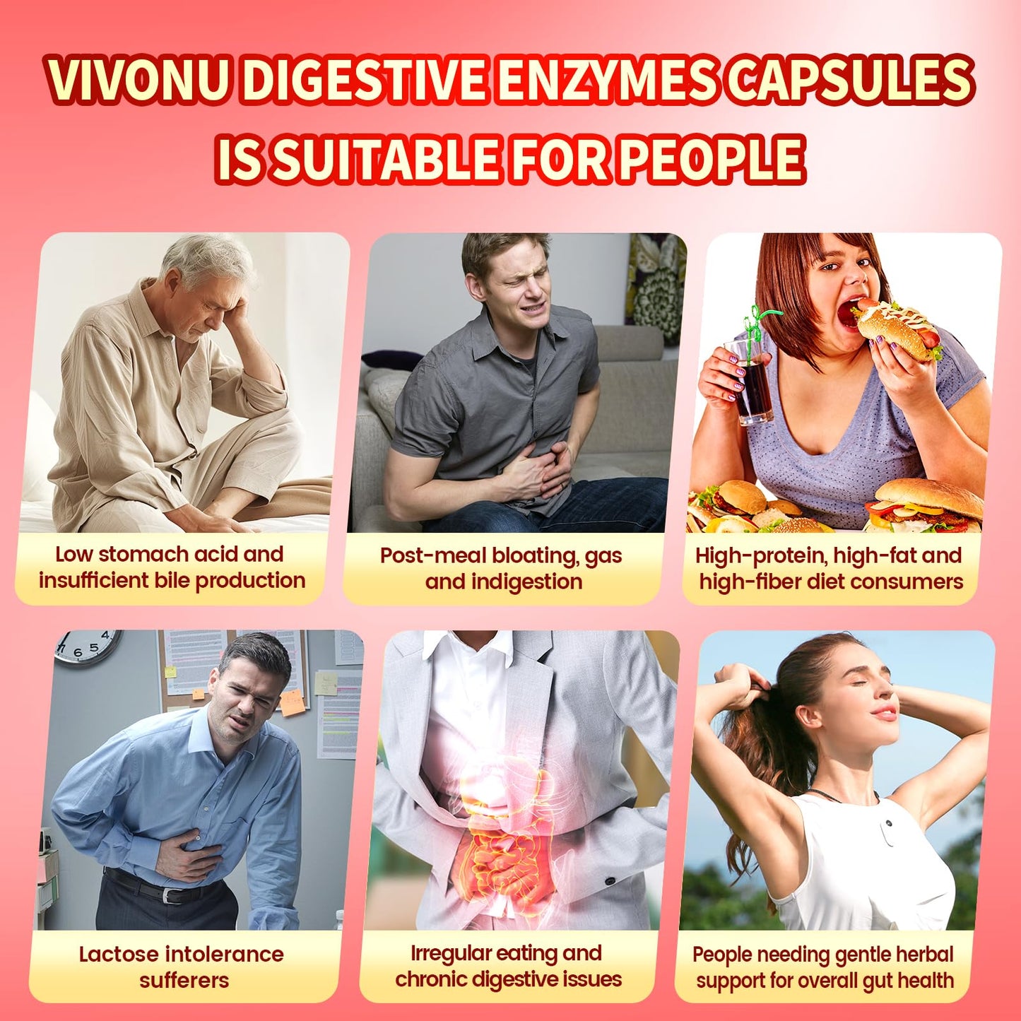 VivoNu Digestive Enzymes Capsule 540 Count