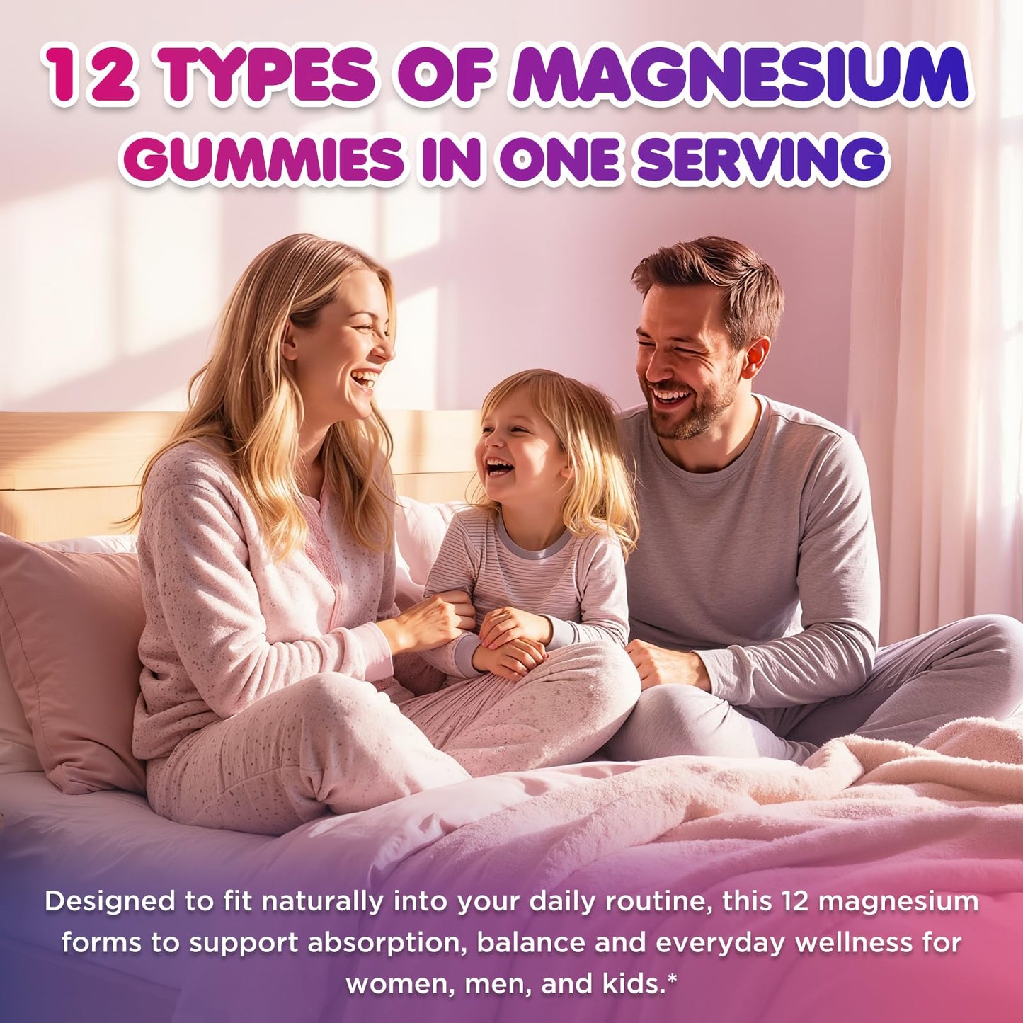 ReviNutra Magnesium Complex 700mg 12 in 1 Gummies, Sugar Free Strawberry, 120 Gummies