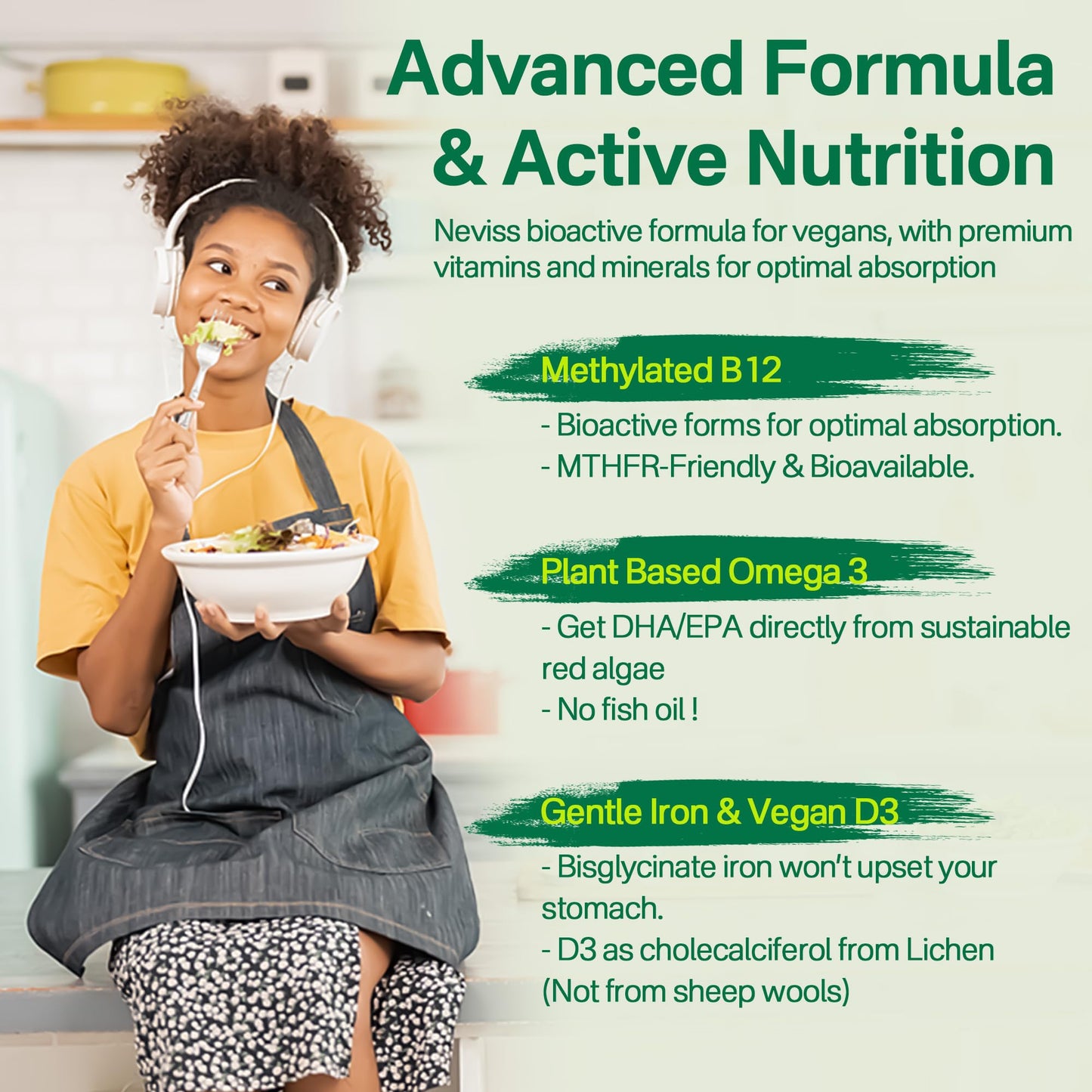 NEVISS Vegan Multivitamin for Women & Men Gummies, 60 Count