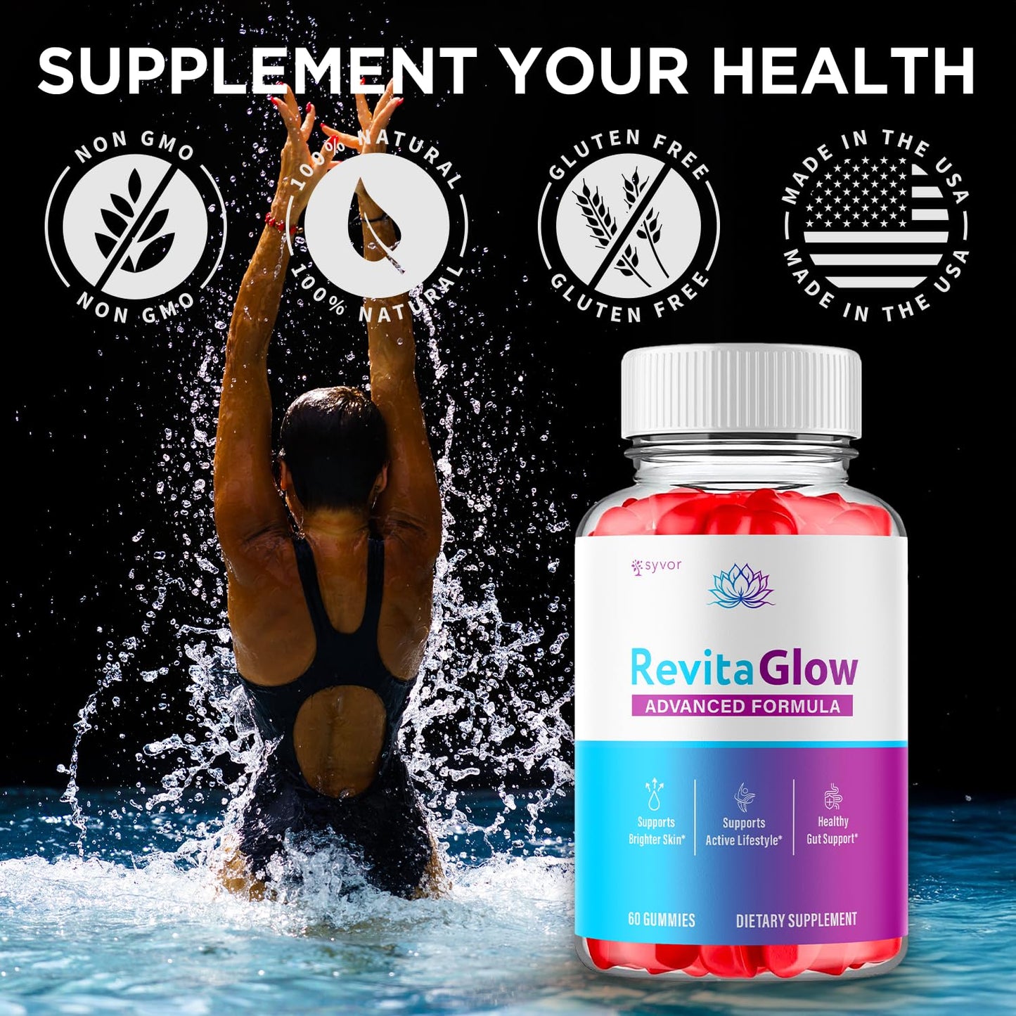 Syvor RevitaGlow Gummies, 120 Gummies