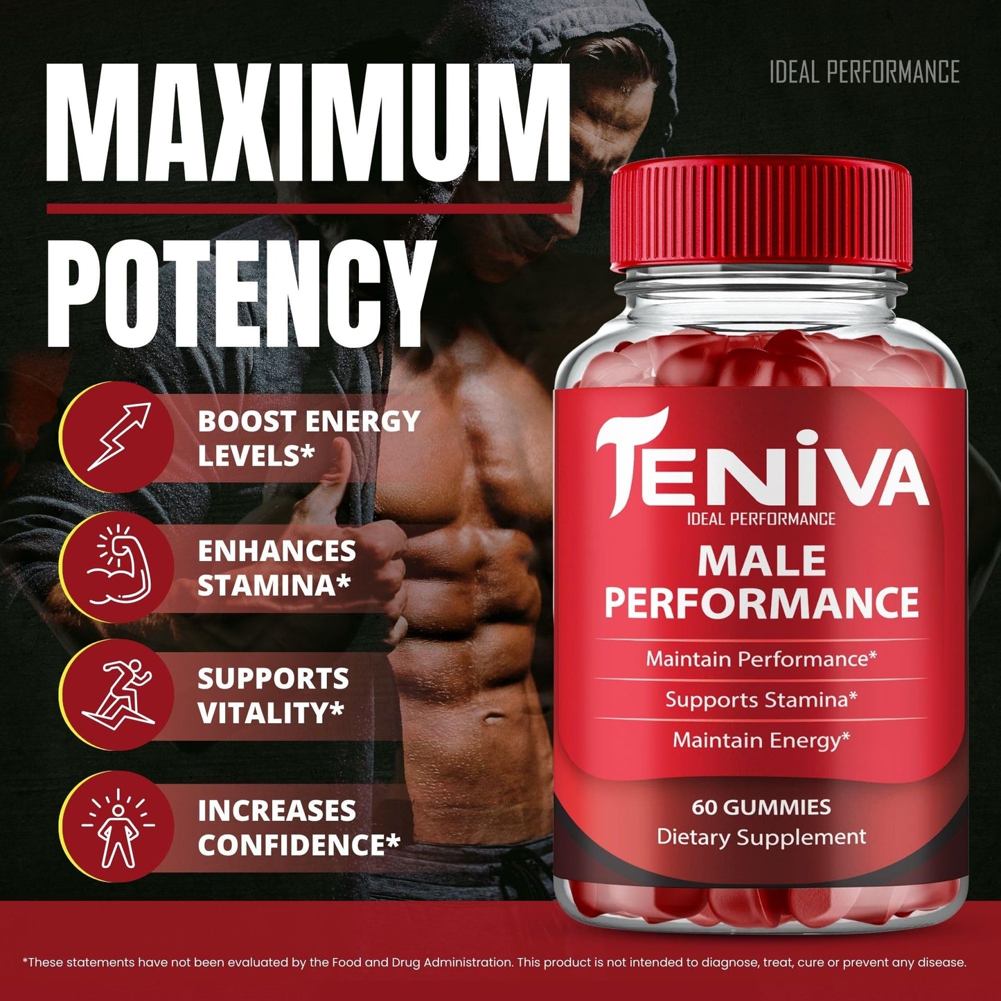 Ideal Performance Teniva Gummies 300 Count