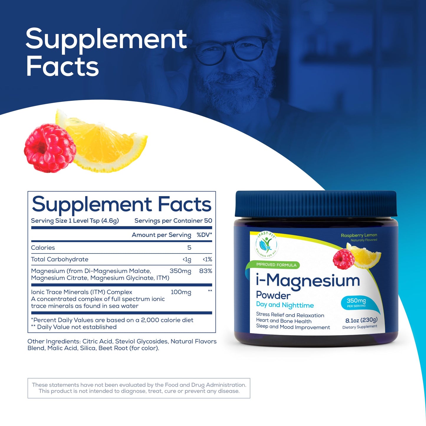 Ifastfit Wellness for All i-Magnesium Powder 8.4 Ounce