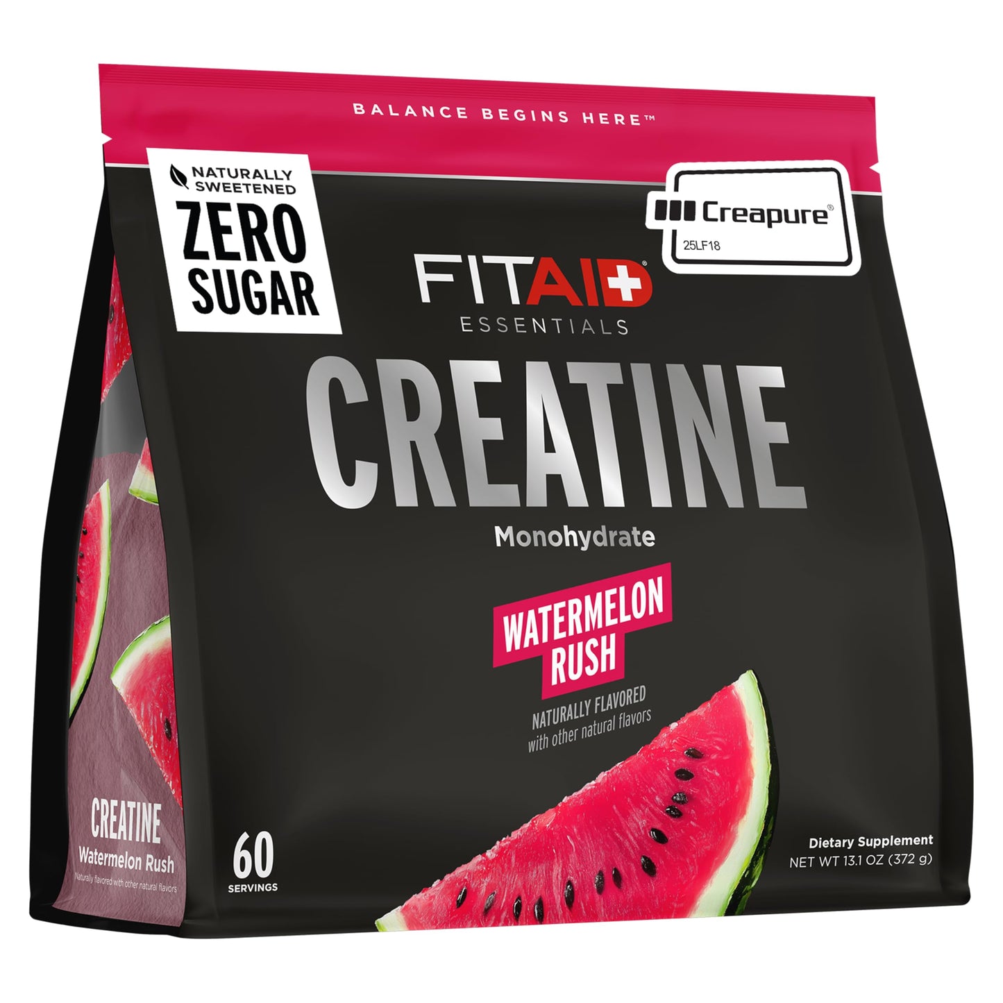 LIFEAID FITAID Creatine CreaPure Watermelon Rush Powder 0.22 Ounce