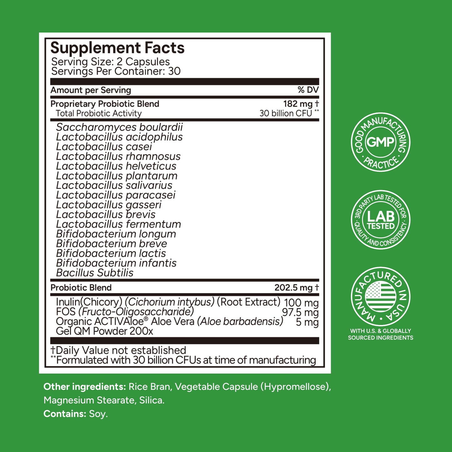 Univera Probiotics Probiotics and Prebiotics 30 Billion CFUs with Organic Aloe Vera, 14 Strains, Digestive Enzymes for Adults, Vegan AloeBiotics Capsule 60 Count