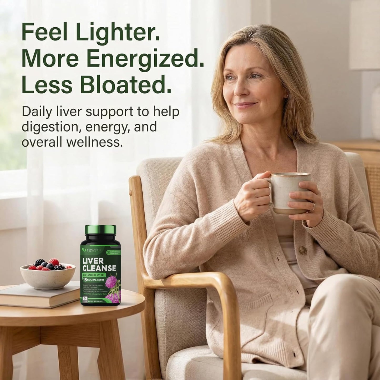 DR. MARTIN'S NUTRITION Liver Cleanse Detox & Repair Formula Supplement Capsule 60 Count