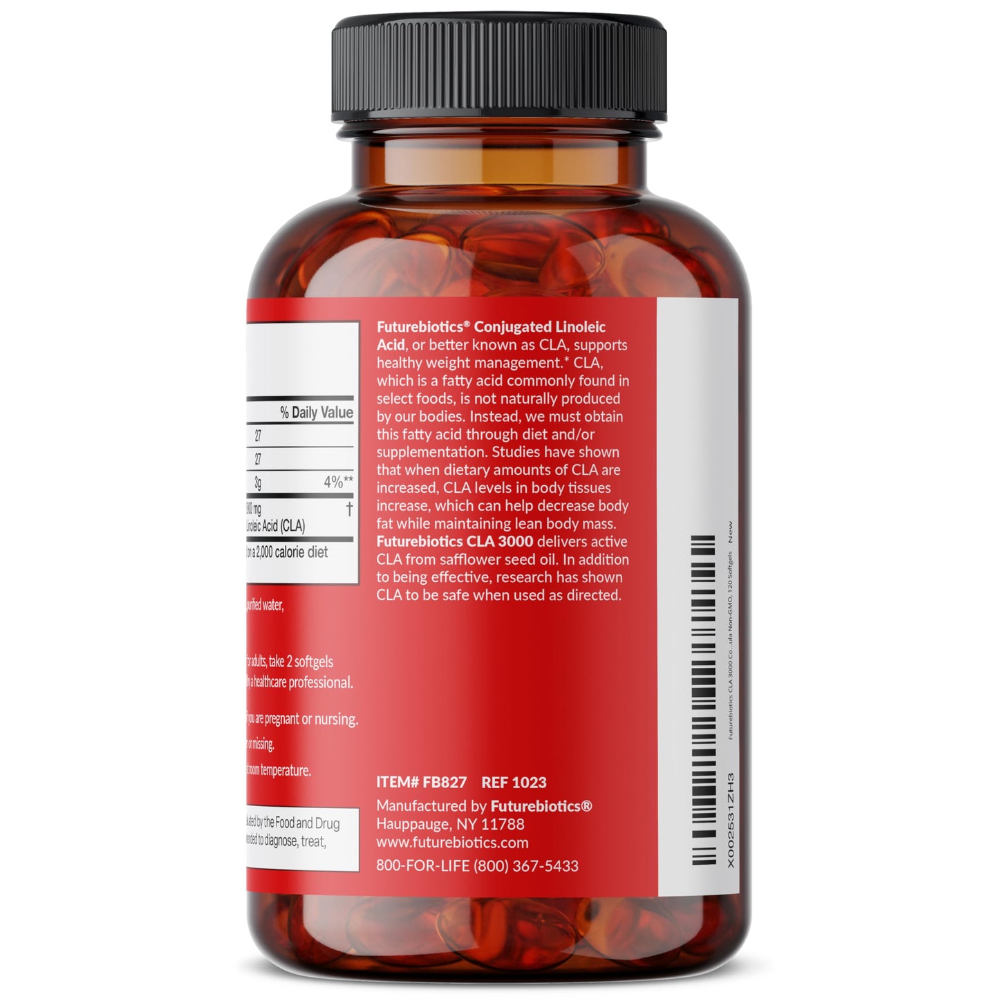 Futurebiotics CLA 3000 Extra High Potency Softgels 120