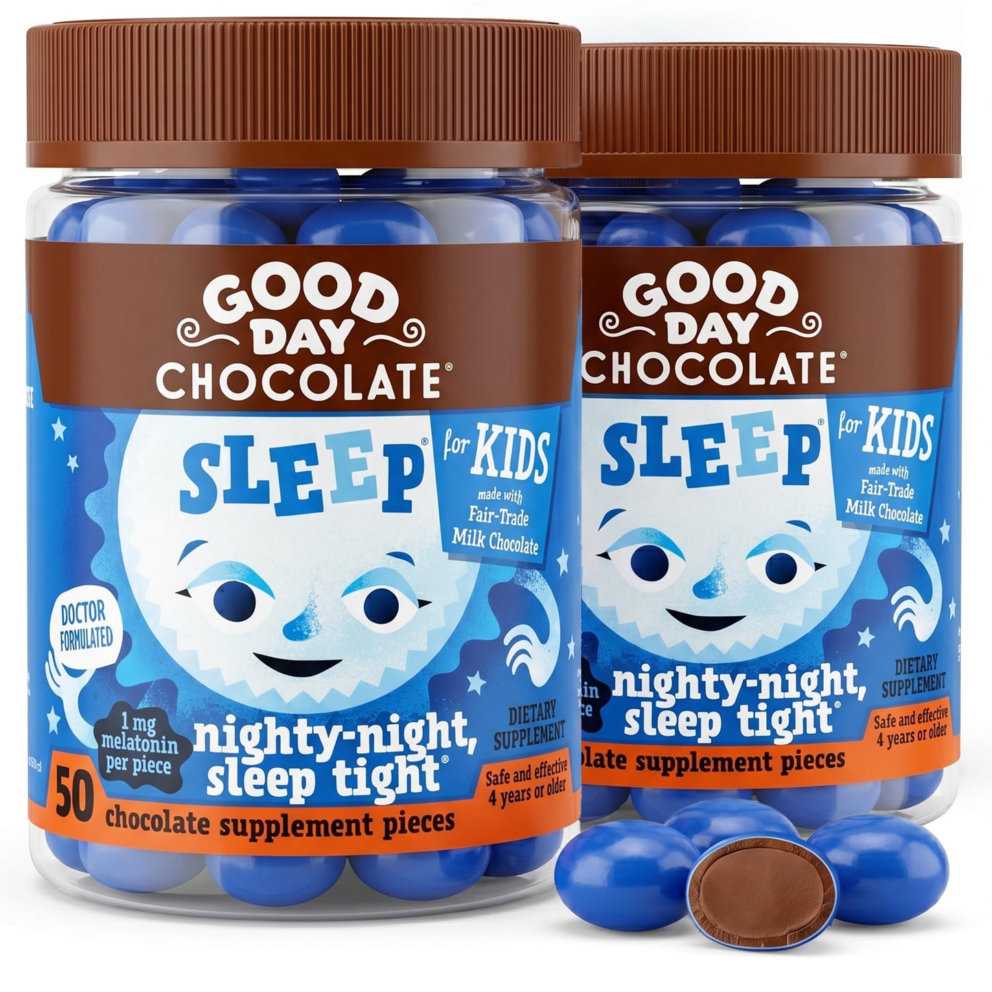 Good Day Chocolate Melatonin for Kids Chewable 100