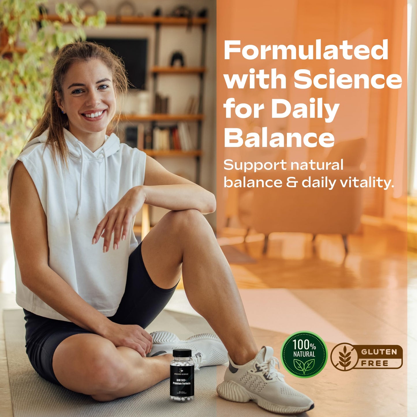 Stacked Science DIM SGS+ Supplement Capsule, 90 Count