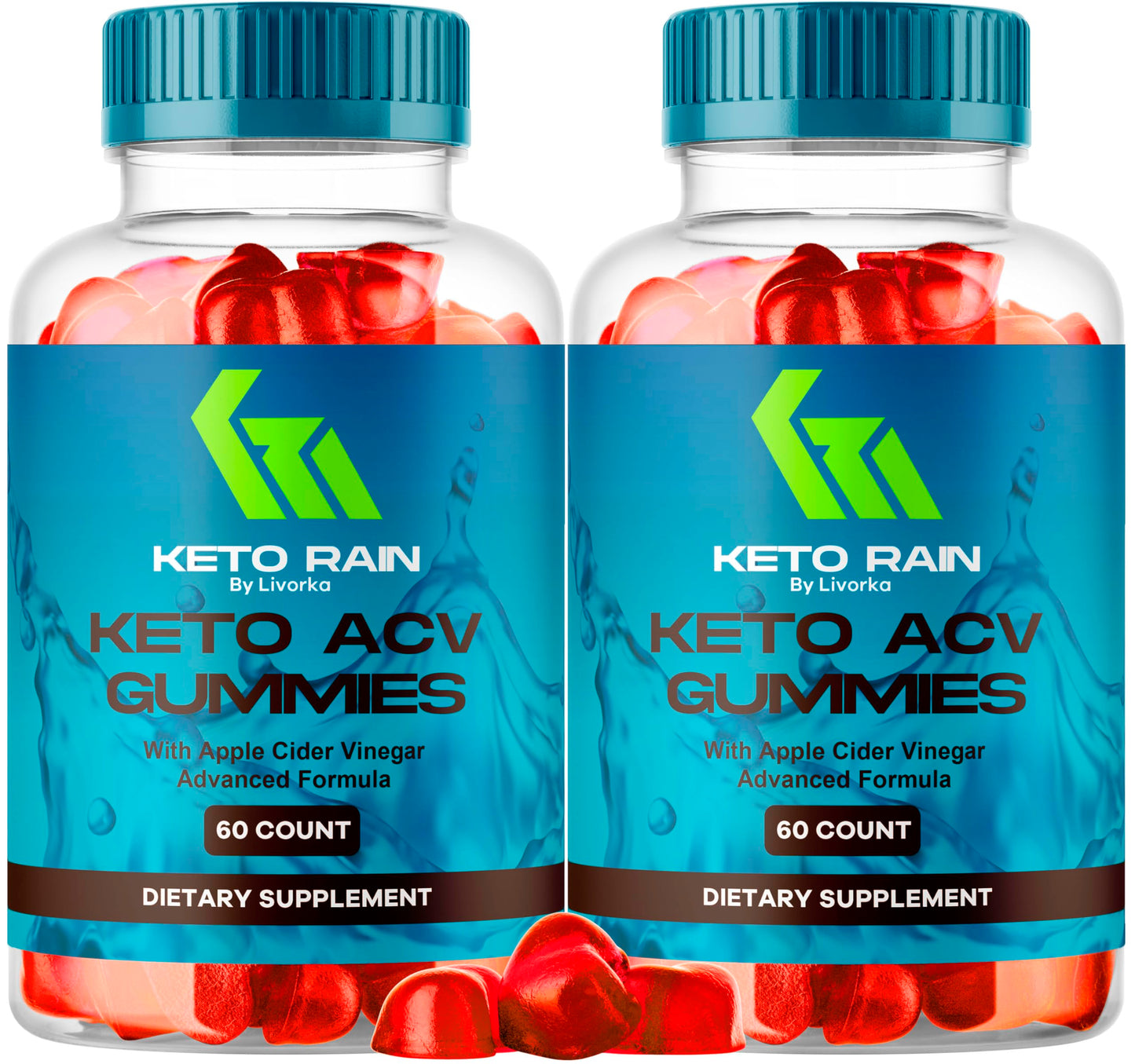 LIVORKA Keto Rain Advanced ACV Gummies, 120 Gummies