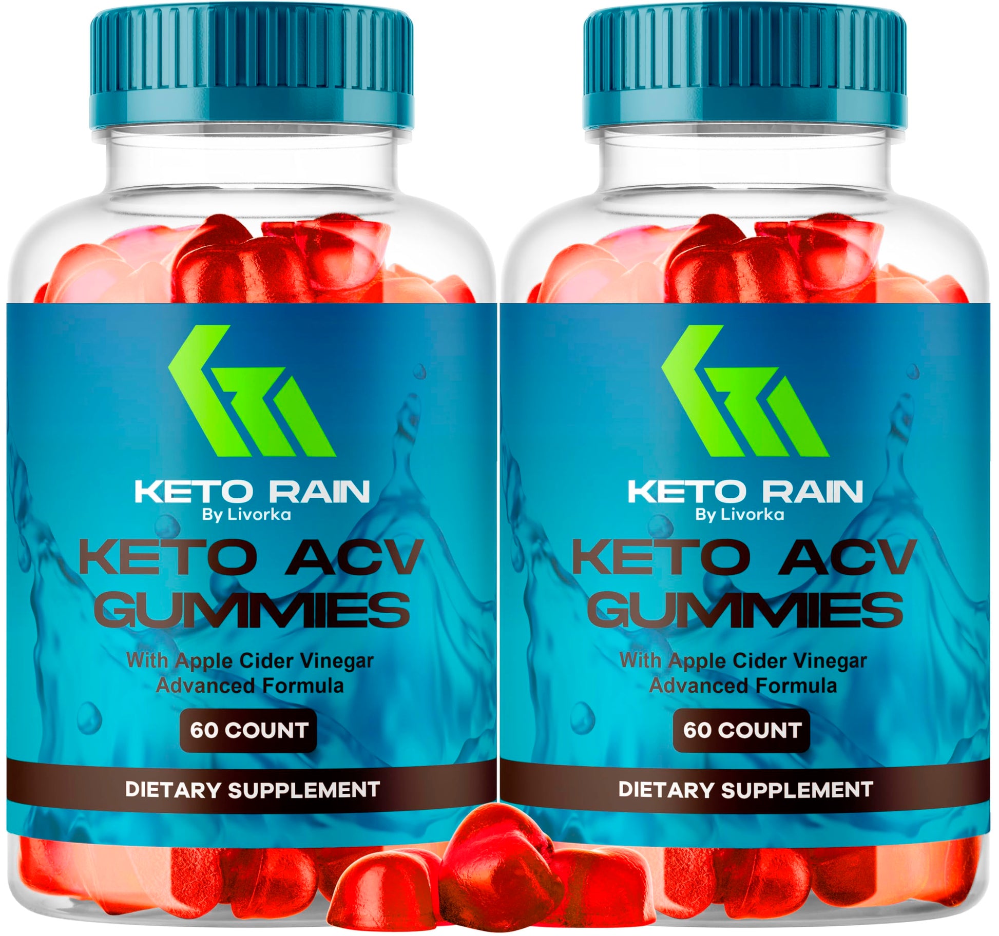 LIVORKA Keto Rain Advanced ACV Gummies, 120 Gummies