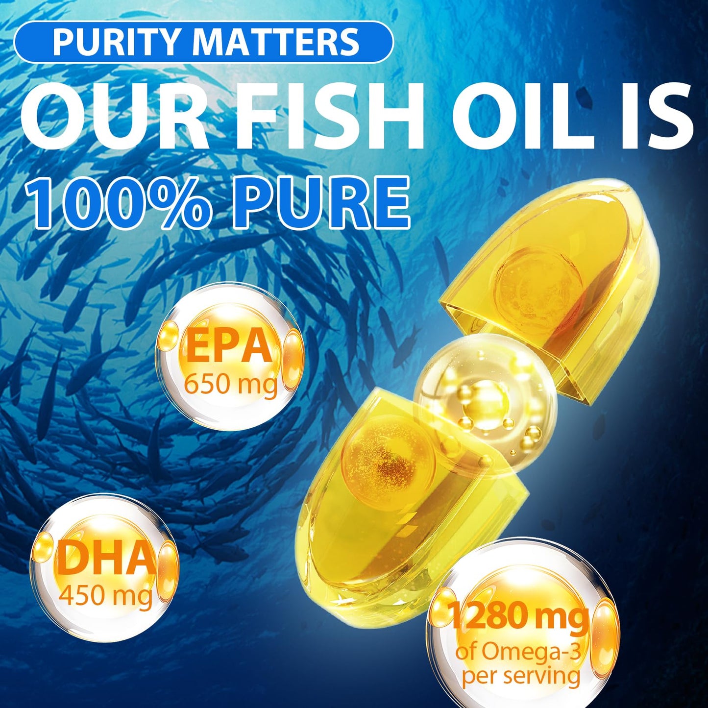 Xsvseie Omega 3 Fish Oil Softgels 120 Count