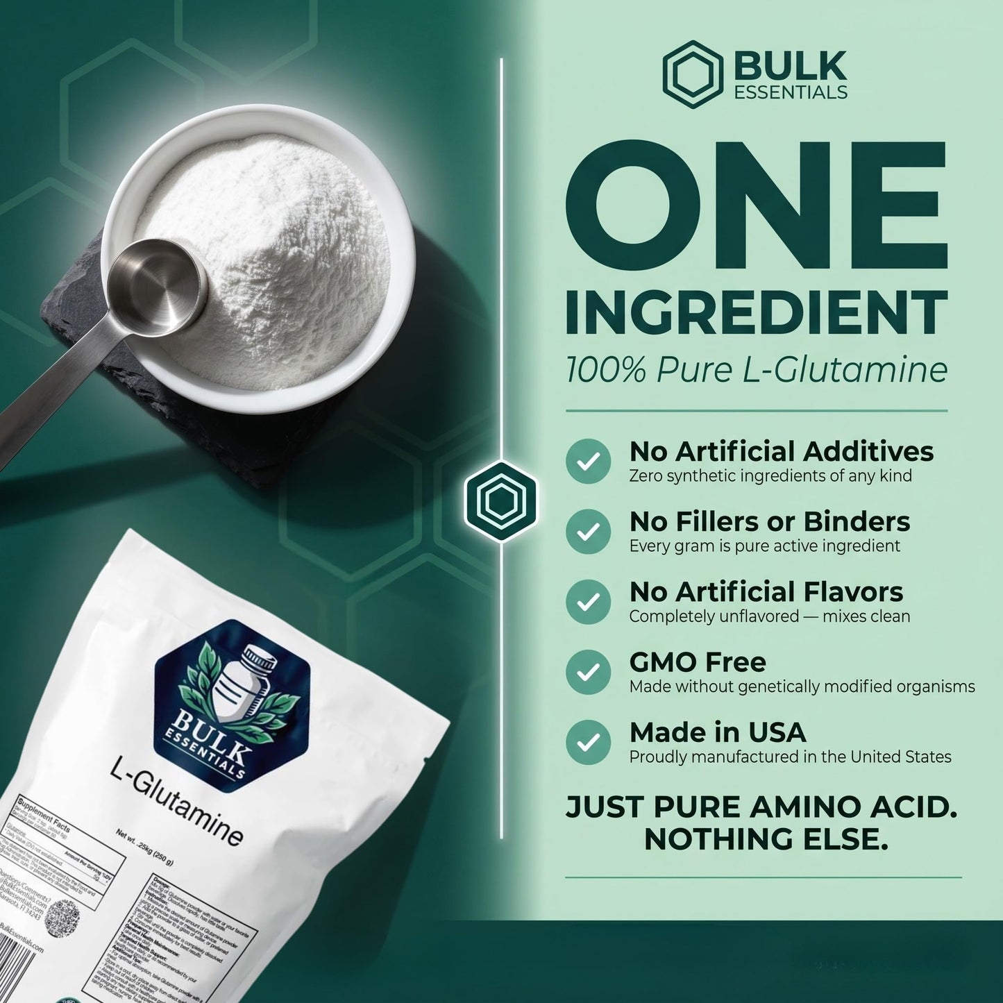 Bulk Essentials L-Glutamine Powder Supplement, 8.81 oz