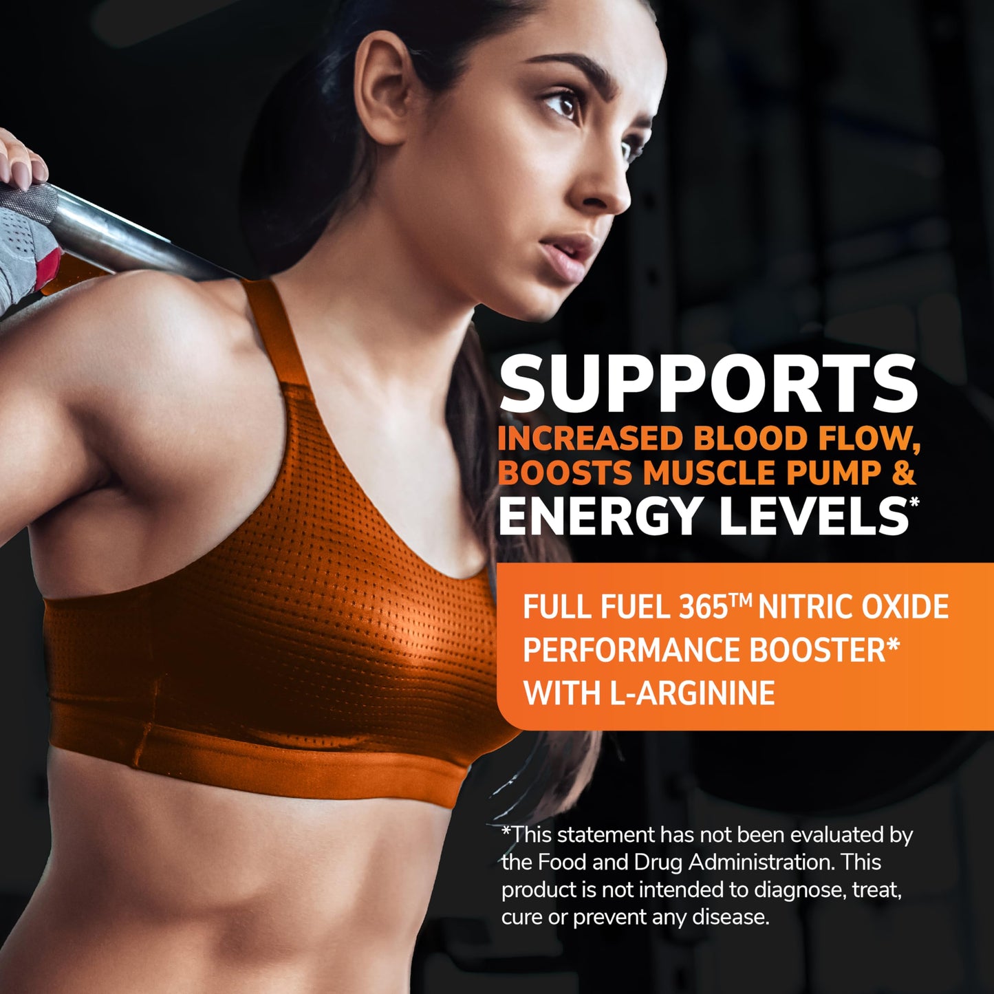 21st Century Full Fuel 365 Nitric Oxide Performance Booster with L-Arginine Capsule, 120 Count