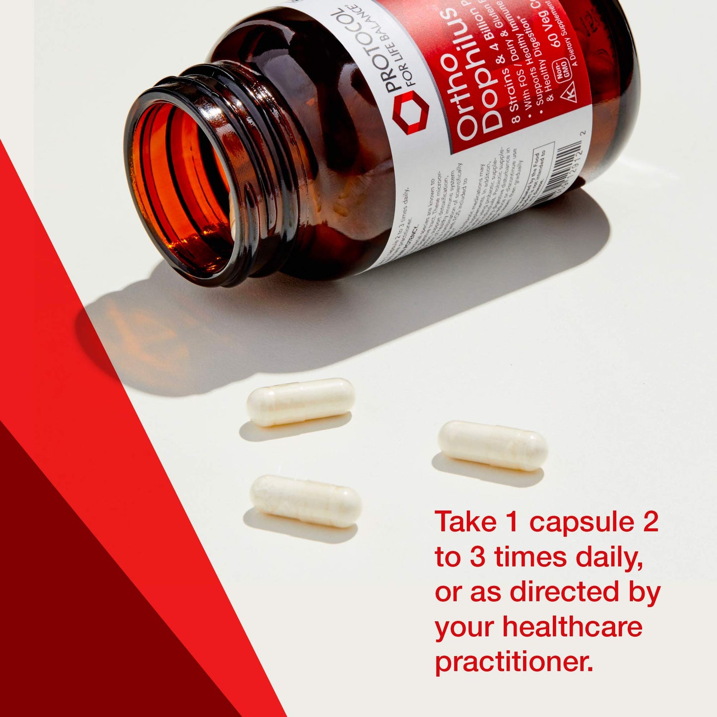 PROTOCOL FOR LIFE BALANCE Ortho Dophilus 8 Strains 4 Billion Capsules 60