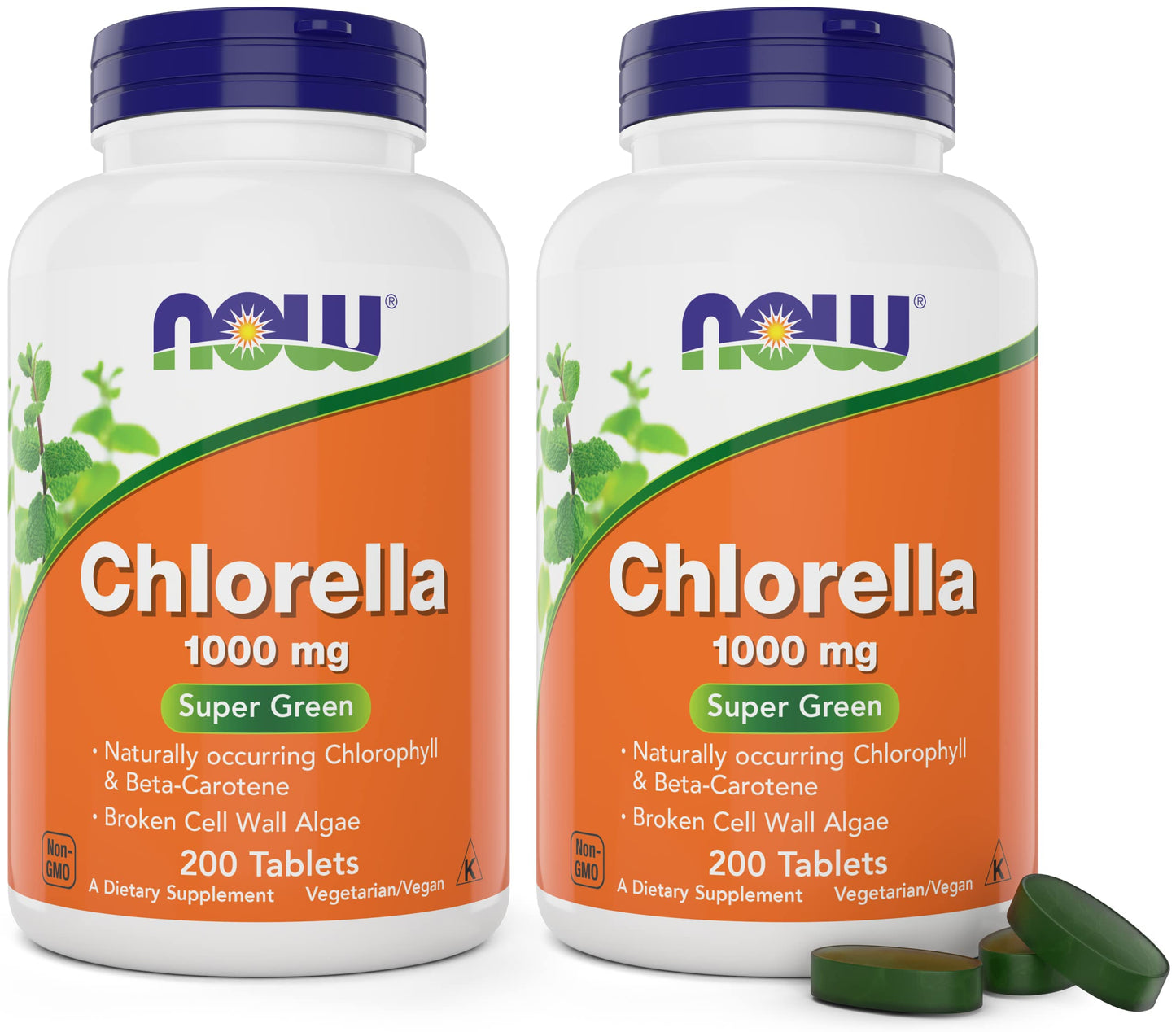 NOW Foods Chlorella 1000mg Tablets 400 Count