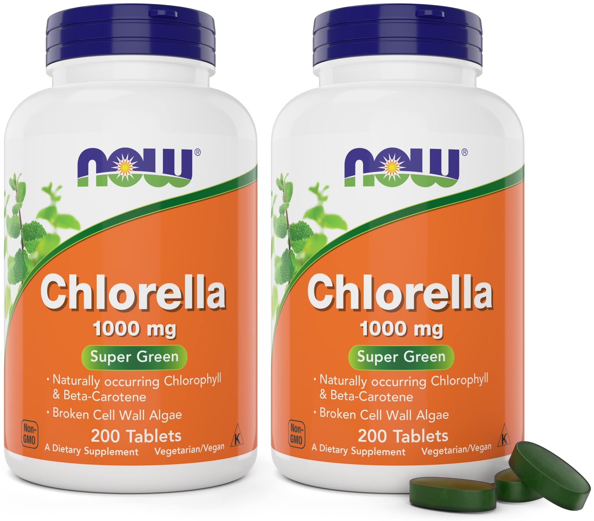 NOW Foods Chlorella 1000mg Tablets 400 Count