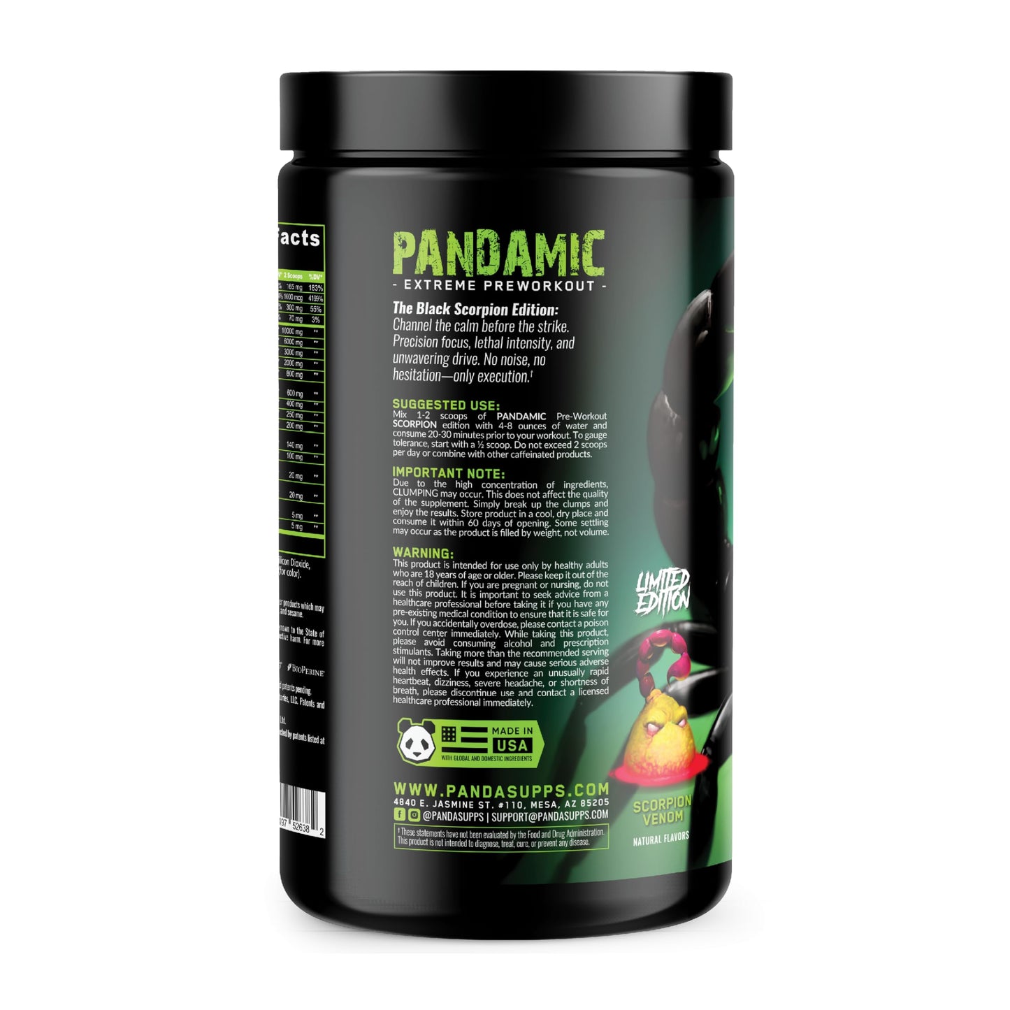 Underground Bio Labs Pandamic Extreme Pre Workout Powder 19