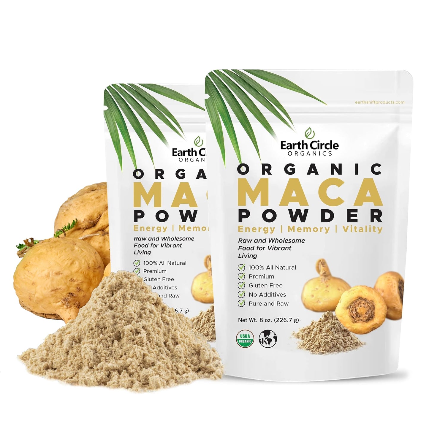 Earth Circle Organics Yellow Maca Root Powder 16 oz