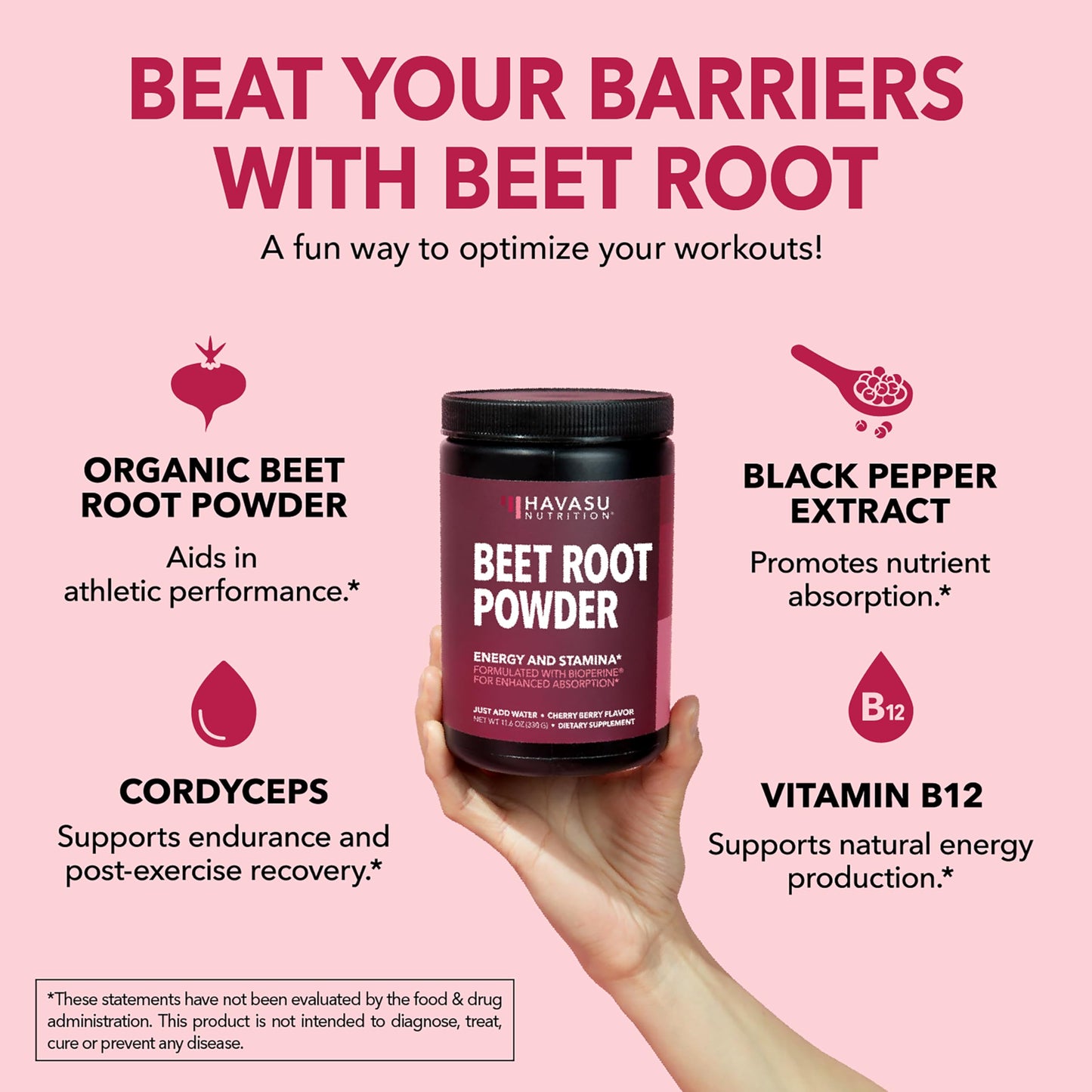 HAVASU NUTRITION Beet Root Powder 11.06 Ounce