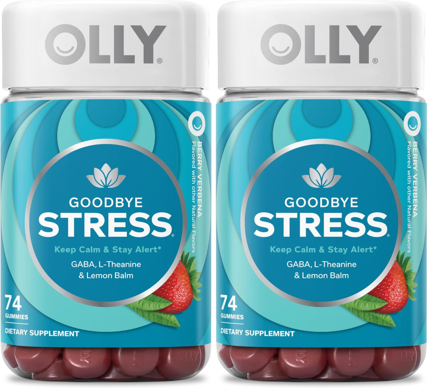 OLLY Goodbye Stress Gummies Berry, 148 Count