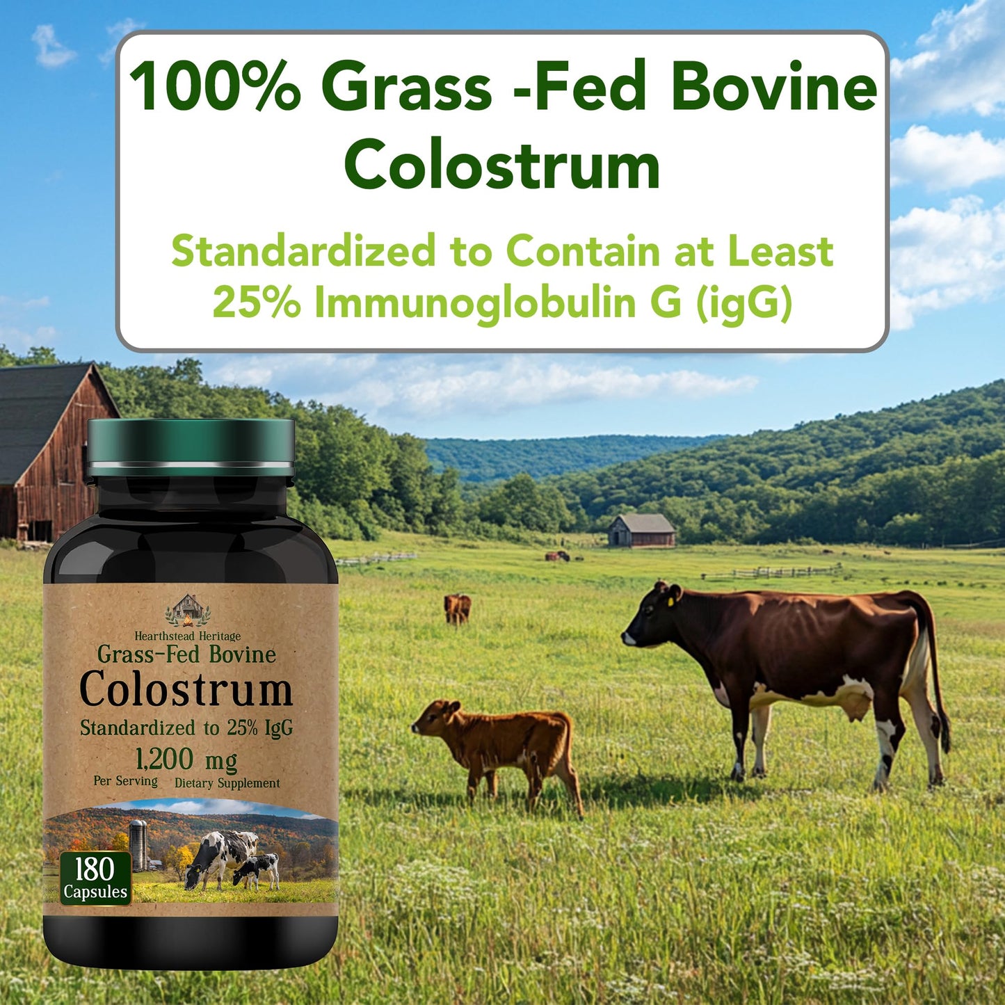 tnvitamins Colostrum Supplement 1,200 mg Per Serving 180 Capsules