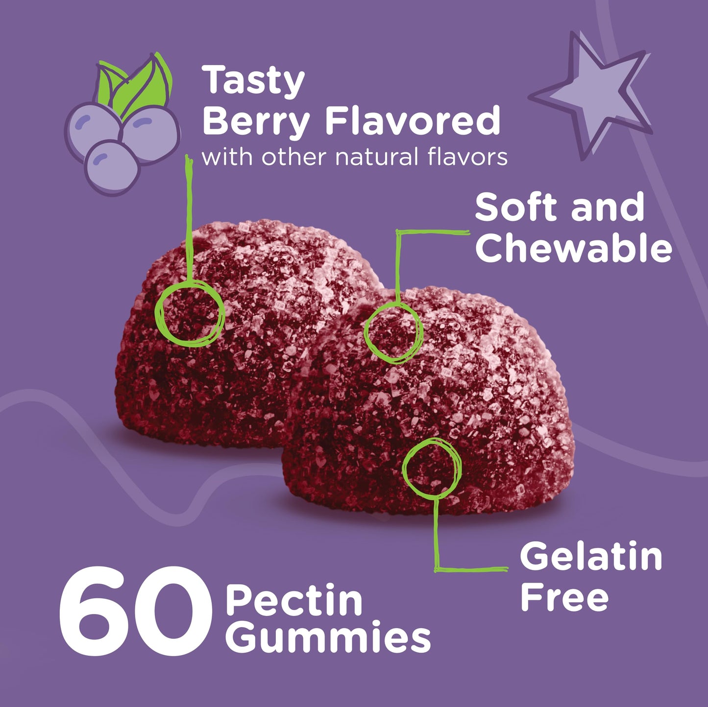 Viteey Sambucus Elderberry Gummies for Kids with Zinc & Vitamin C, 60 Count