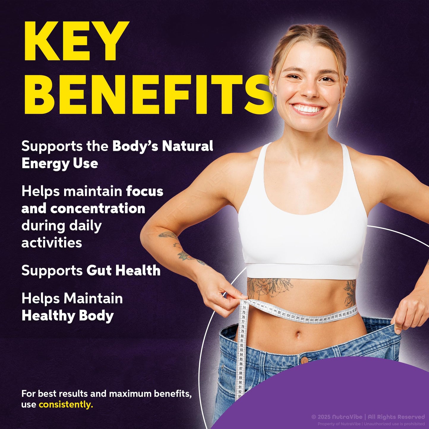 NutraVibe SlimMetrix Capsules – Premium Energy and Metabolic Support Formula, 300 Capsules
