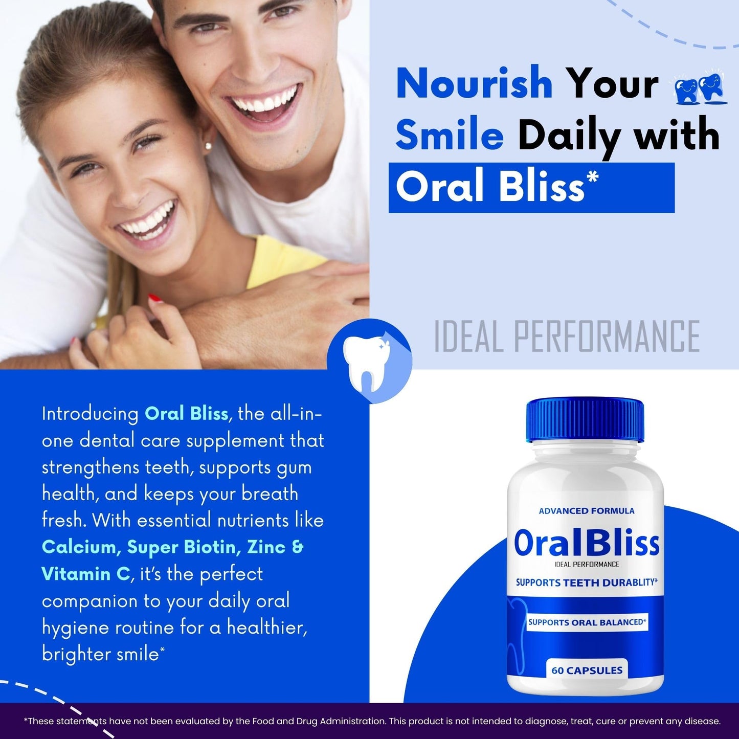 IDEAL PERFORMANCE Oral Bliss Dental Capsules 120 Capsules