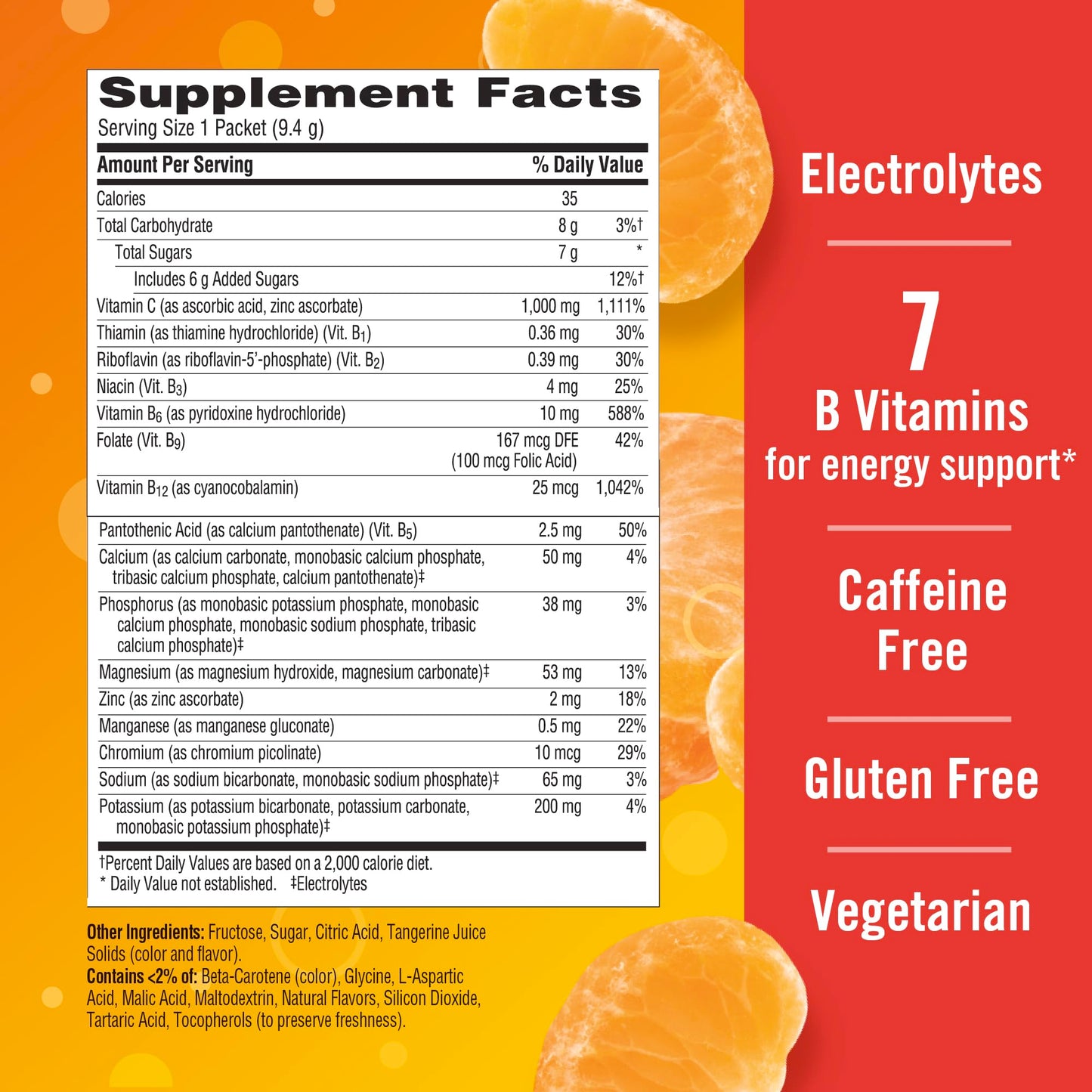 Emergen-C 1000mg Vitamin C Immune Support Powder Tangerine 9.9 oz