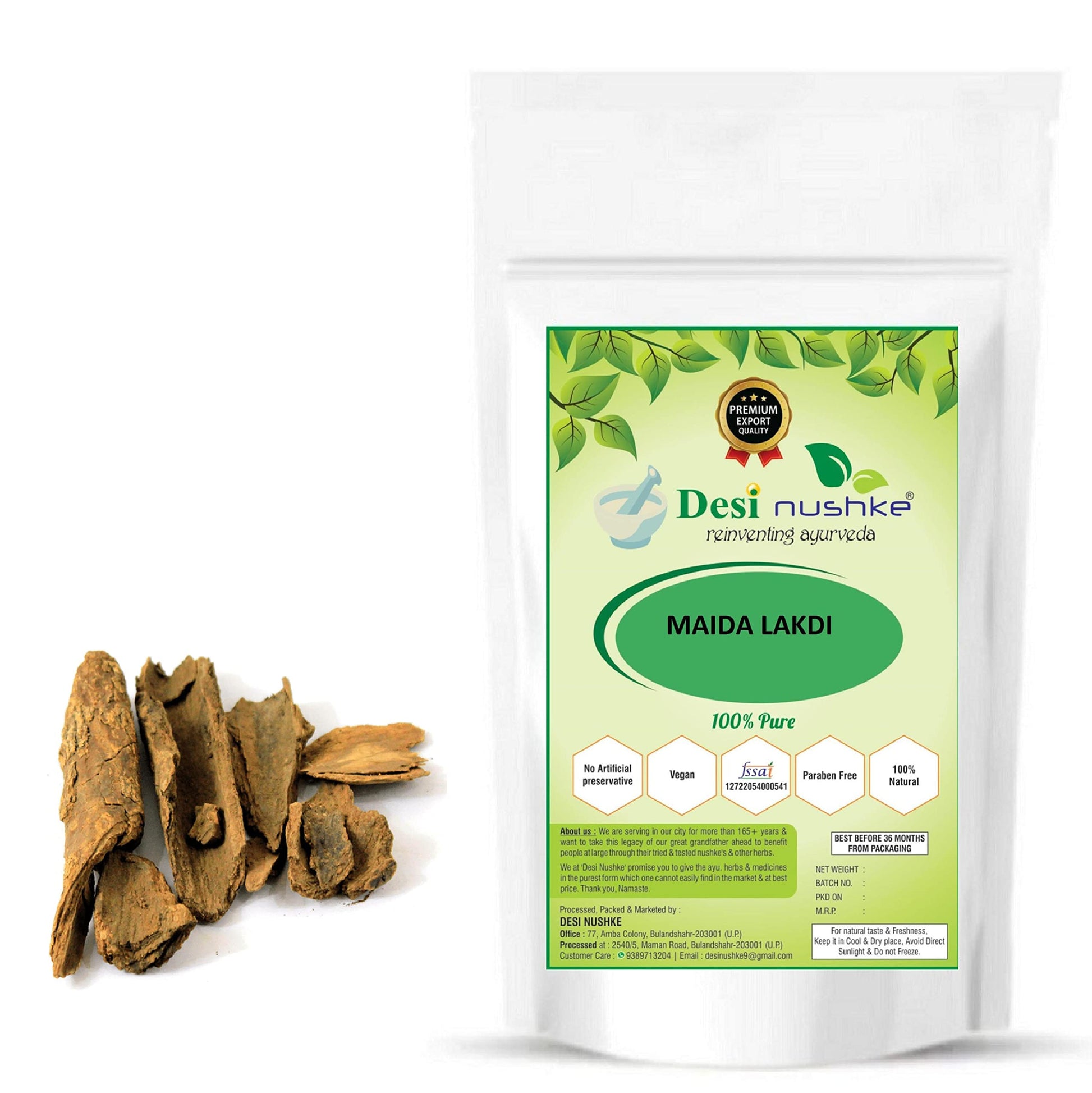 Desi Nushke Meda Lakdi Powder-Maida Lakdi Powder Powder 8.82 Ounce