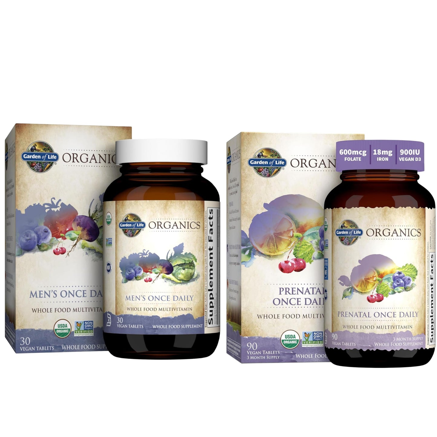 Garden of Life Organics Prenatal Vitamin Tablets 30 Count