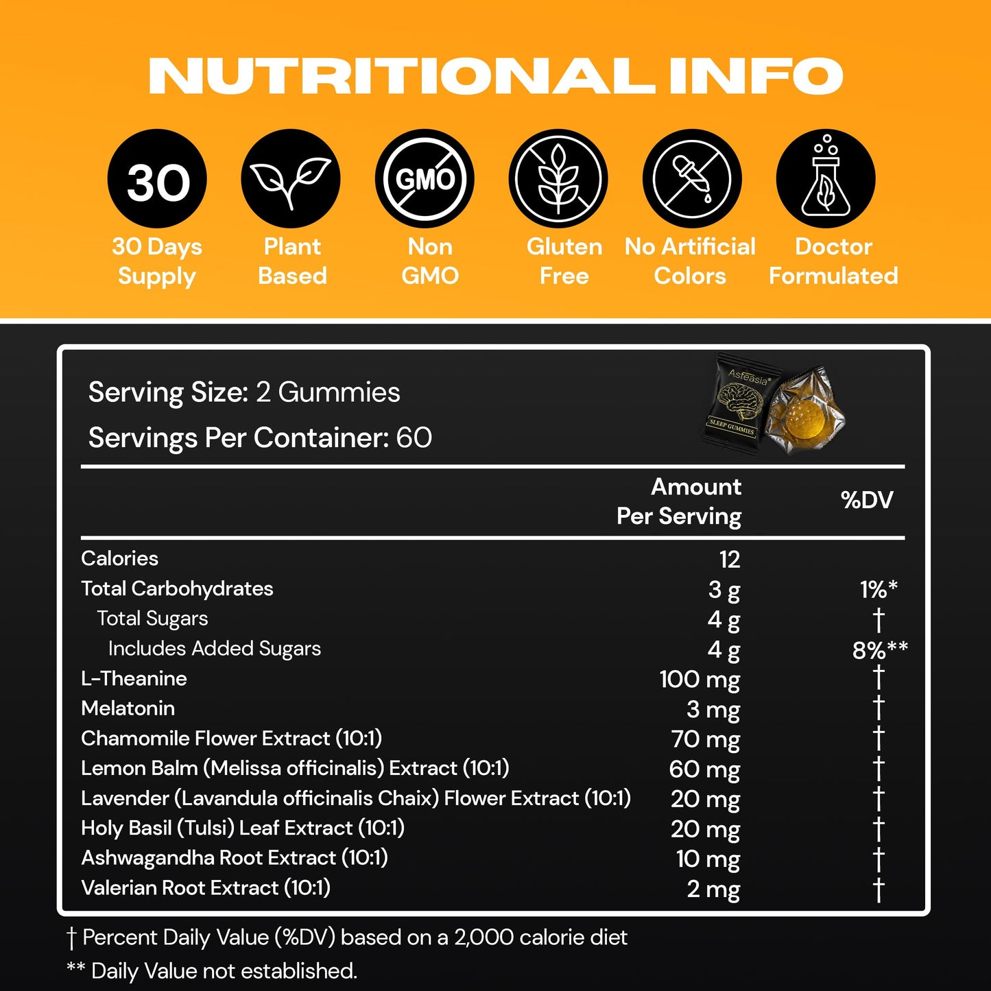 Asteasia Sleep Gummies 1 Gummy