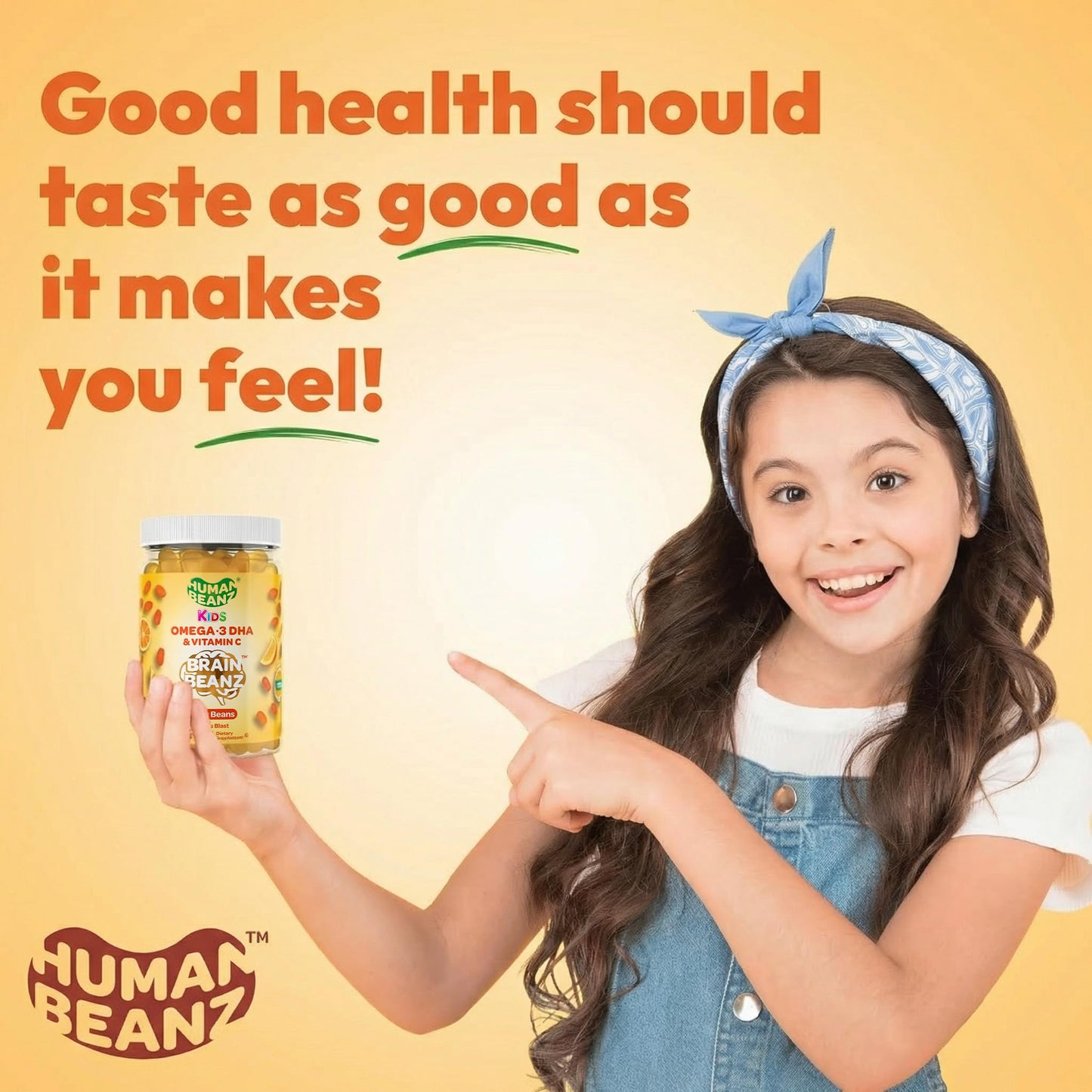 Human Beanz Kids Vegan Omega-3 Gummies, 120 Count