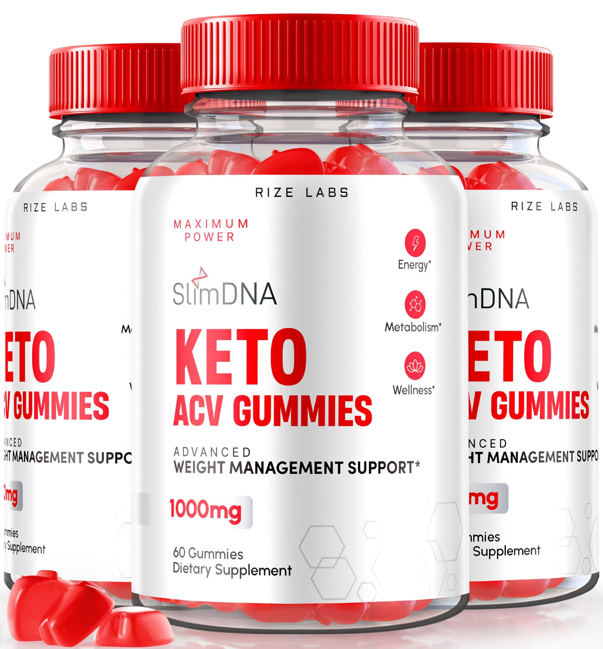 rize labs SlimDNA Keto Gummies 180 Gummies