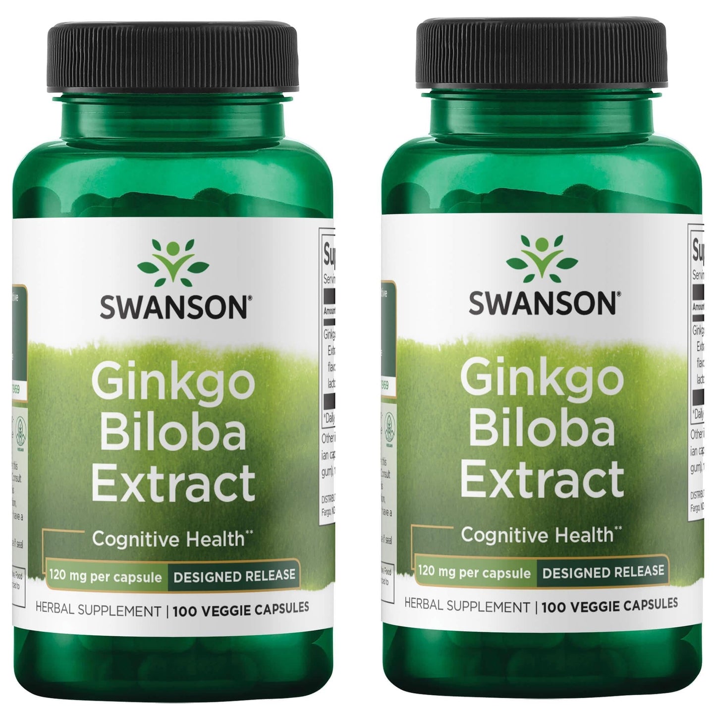 Swanson Ginkgo Biloba Extract Standardized Delayed-Release 120 mg (24% flavone glycosides, 6% Terpene lactones) Memory Brain Cognitive Function Health Supplement, 200 Capsules