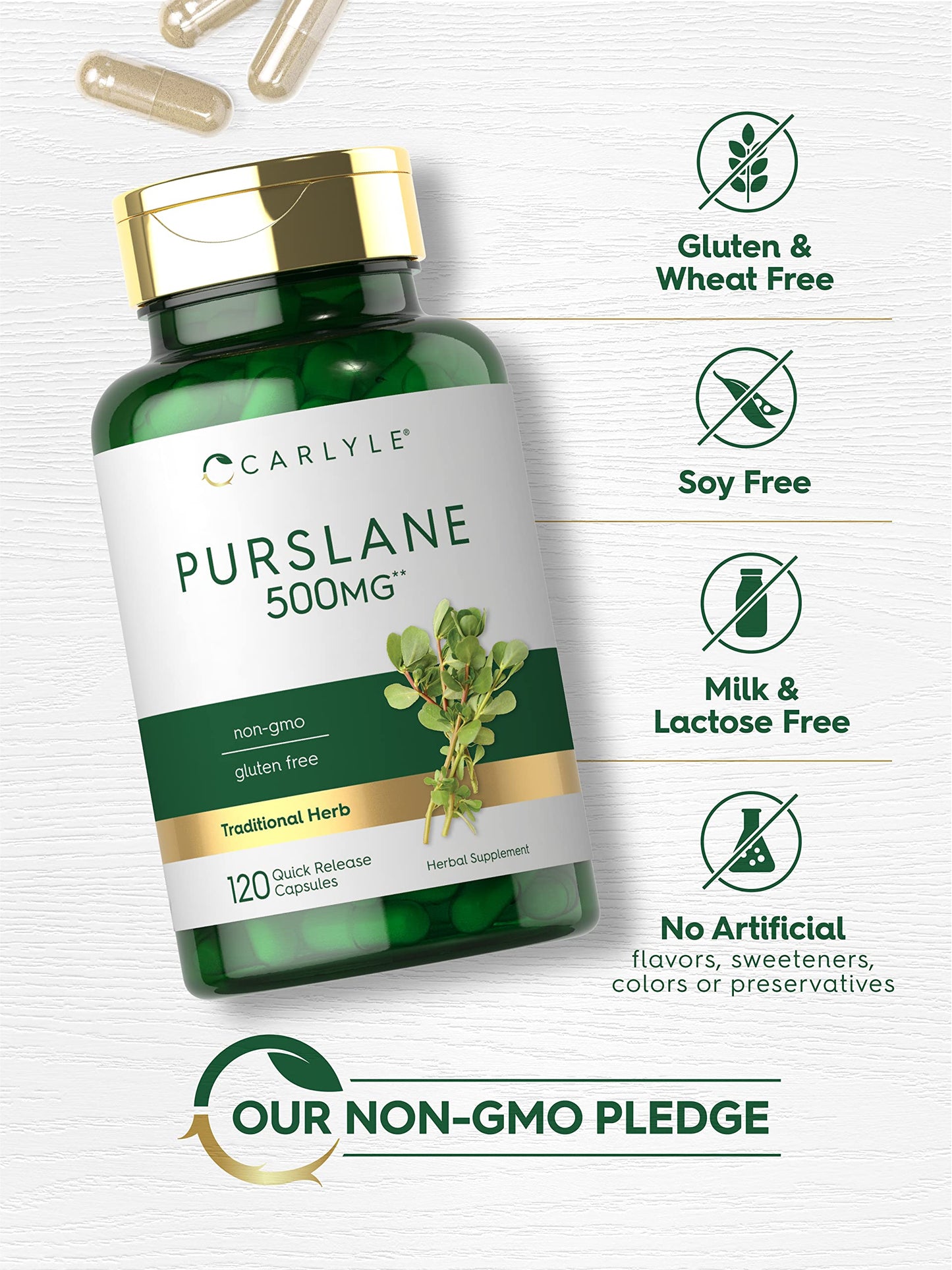 Carlyle Purslane Capsules 120 Count