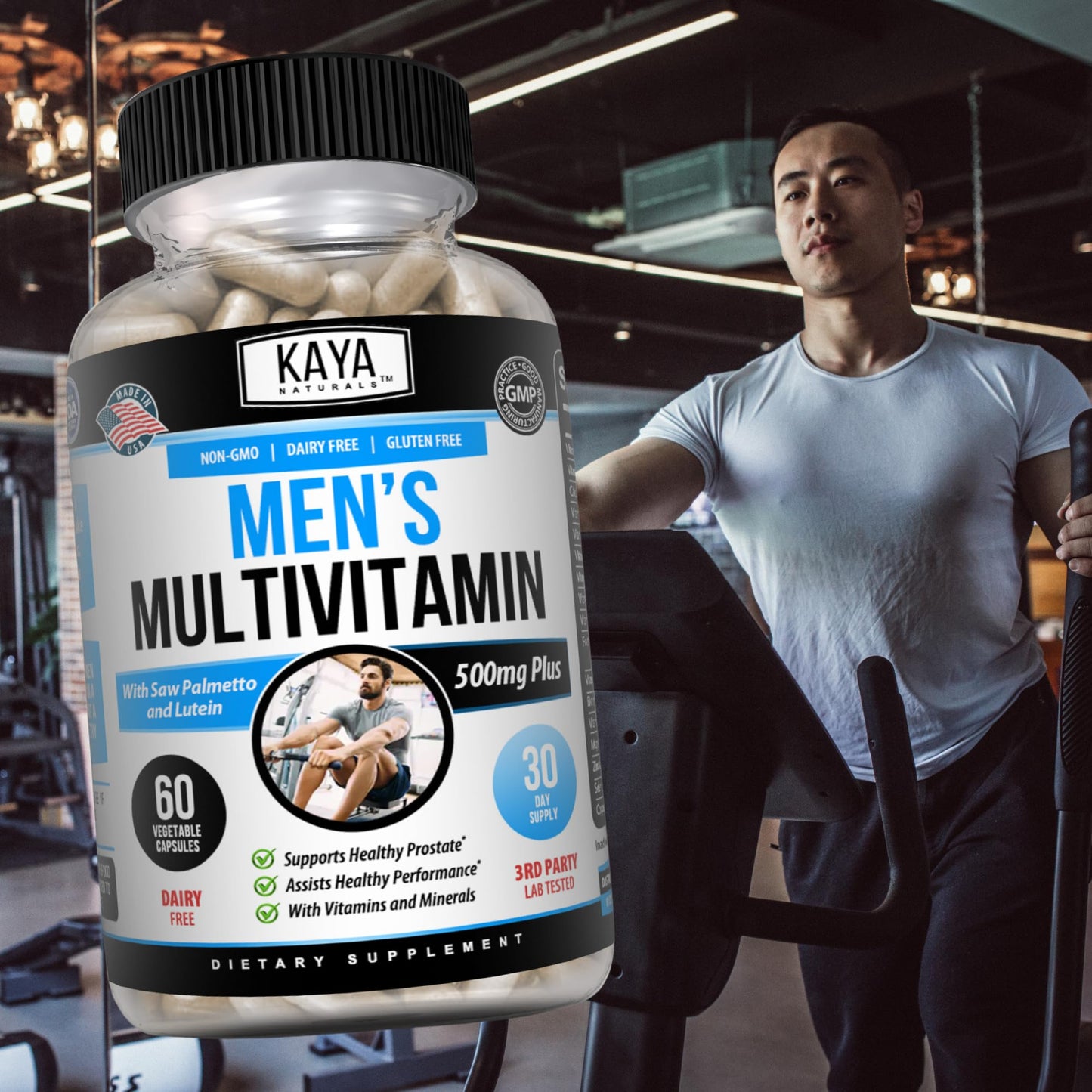 Kaya Naturals Multivitamin for Men - Men's Prostate Multivitamin - 120 Capsules
