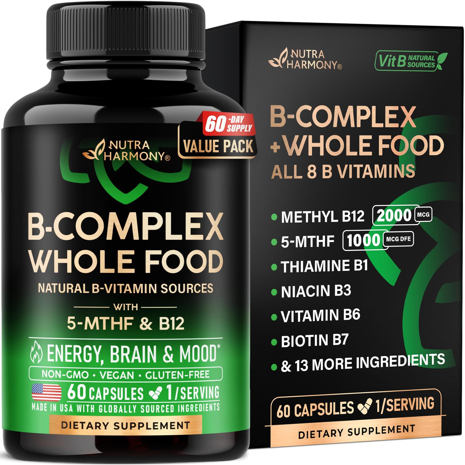 NUTRAHARMONY Vitamin B Complex Capsule 60 Capsules