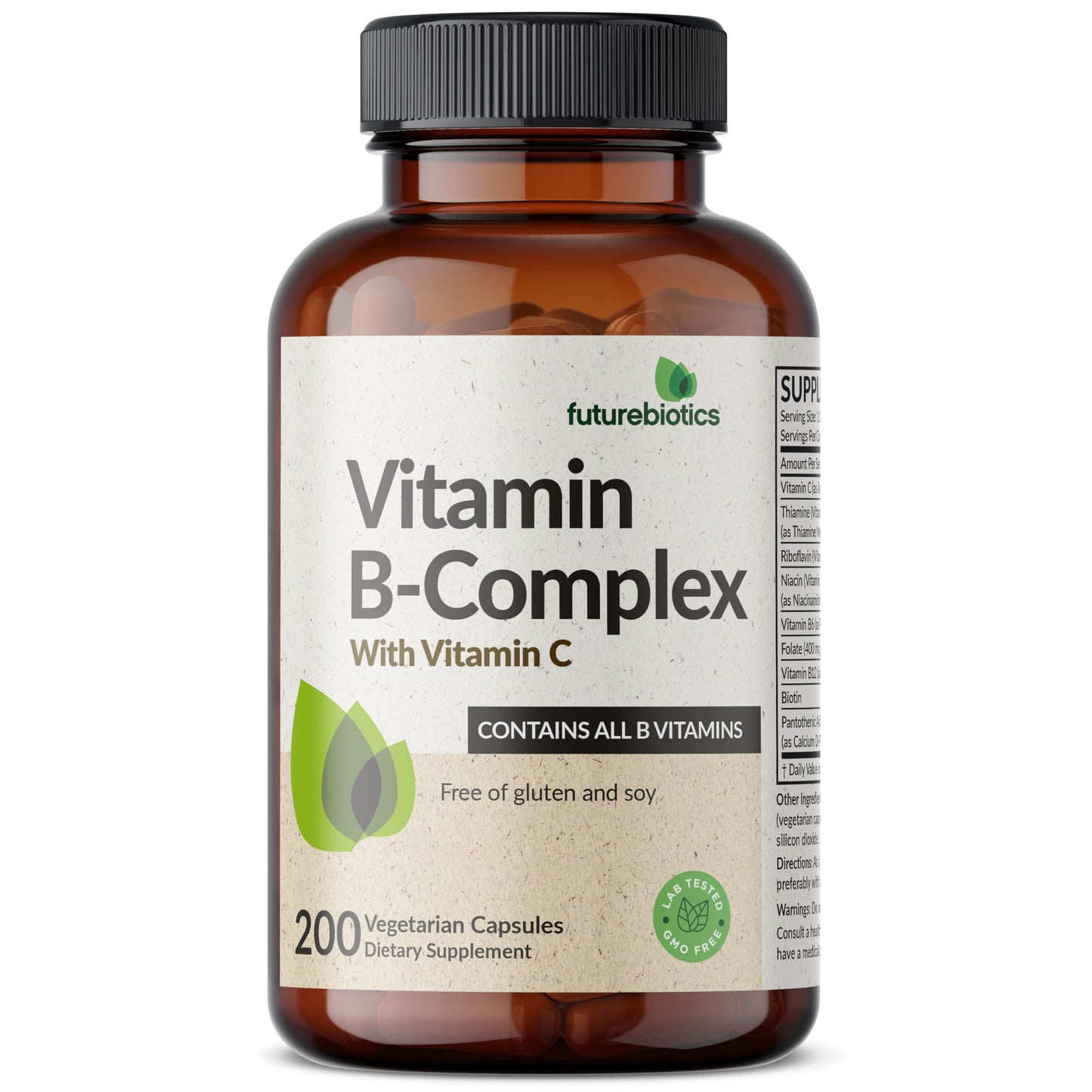 Futurebiotics Vitamin B Complex with Vitamin C 200 Capsules