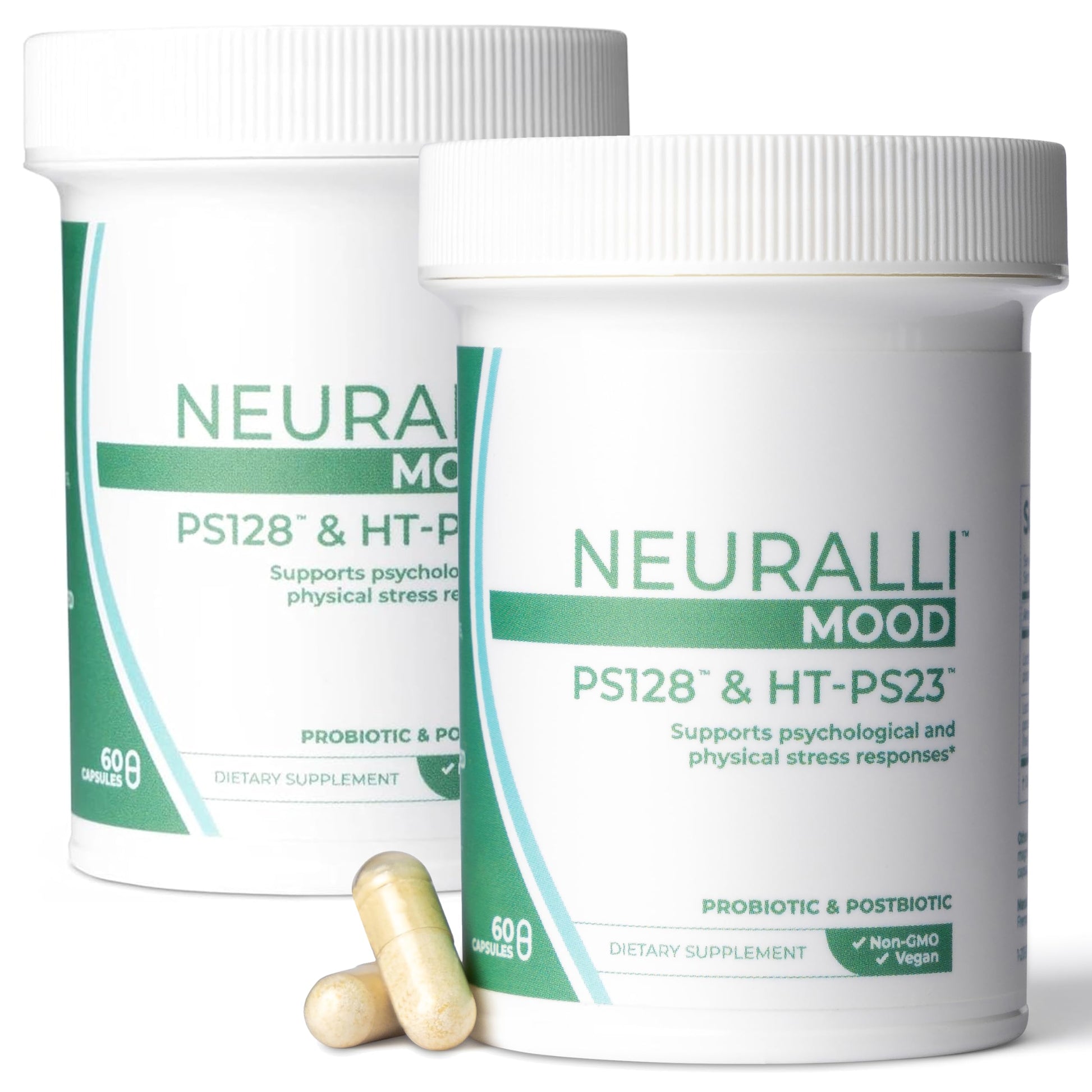 Bened Life Neuralli Mood with PS128 for Stress Relief & Recovery via The Gut-Brain Axis Capsules, 120 Count