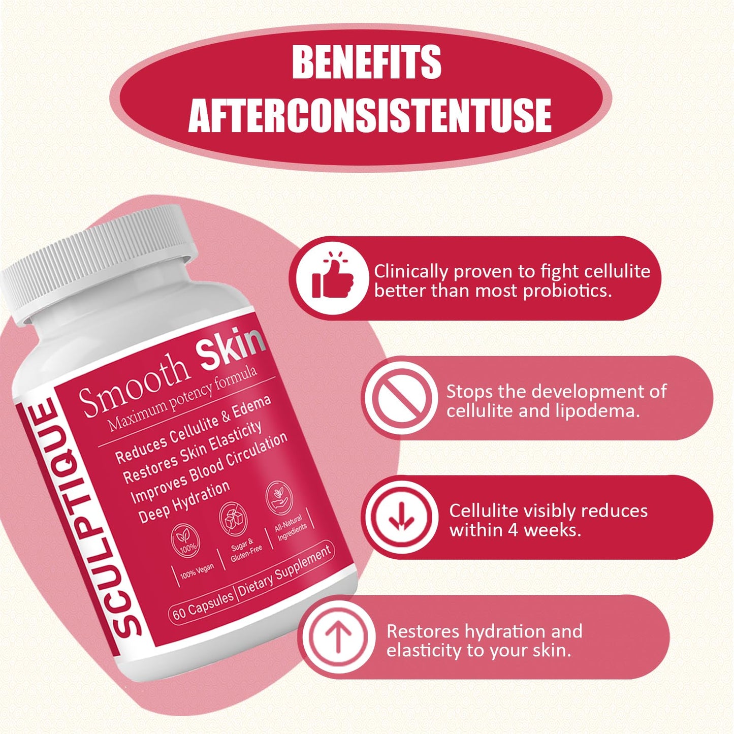 ZUTTL Plant-Based Smooth Skin & Circulation Support Capsules, 60 Capsules