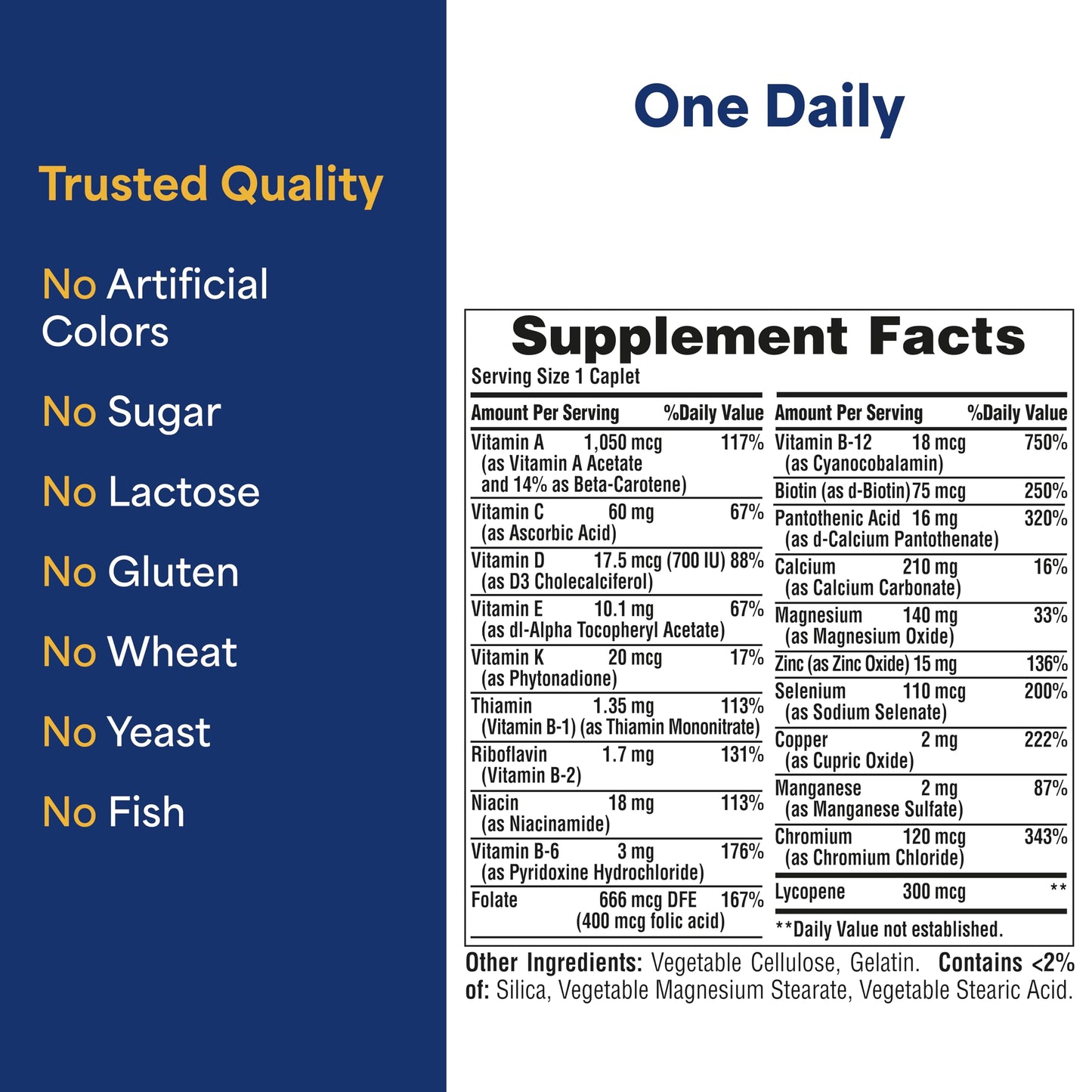 Puritan's Pride One Daily Men's Multivitamin Capsule, 100 Count