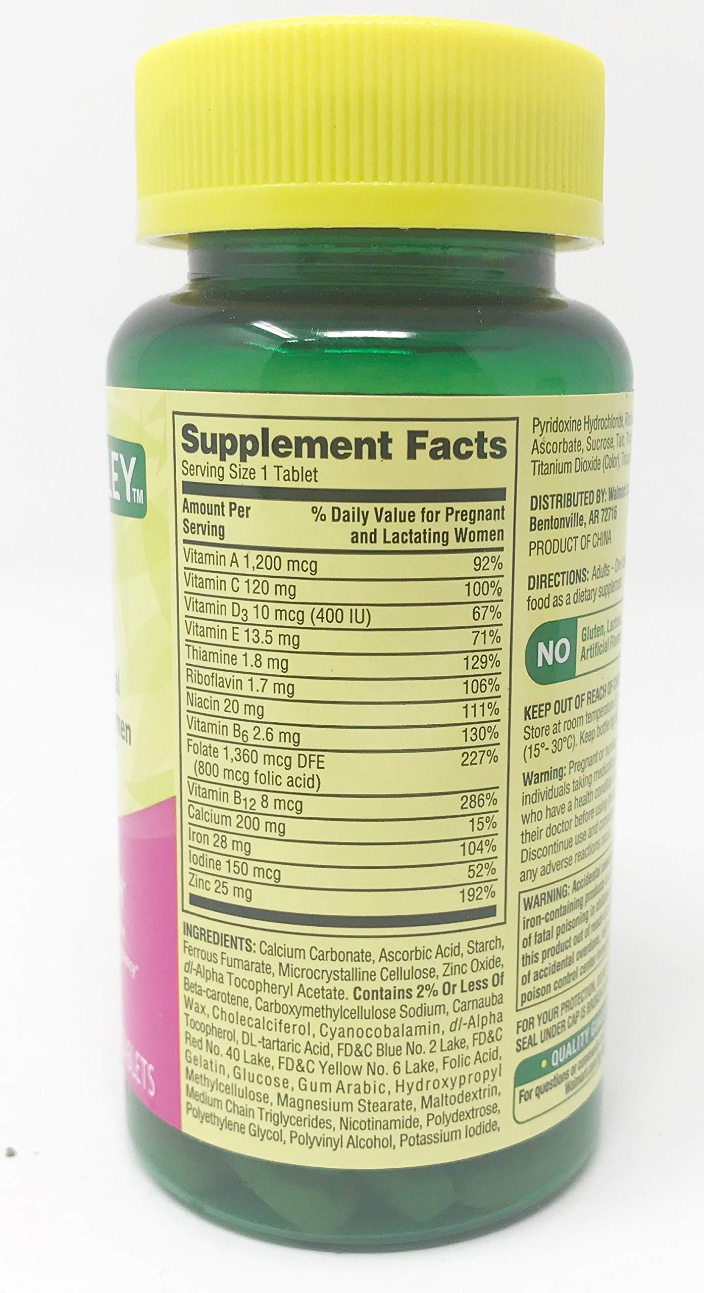 Spring Valley Prenatal Multivitamin Multimineral 200 Tablets