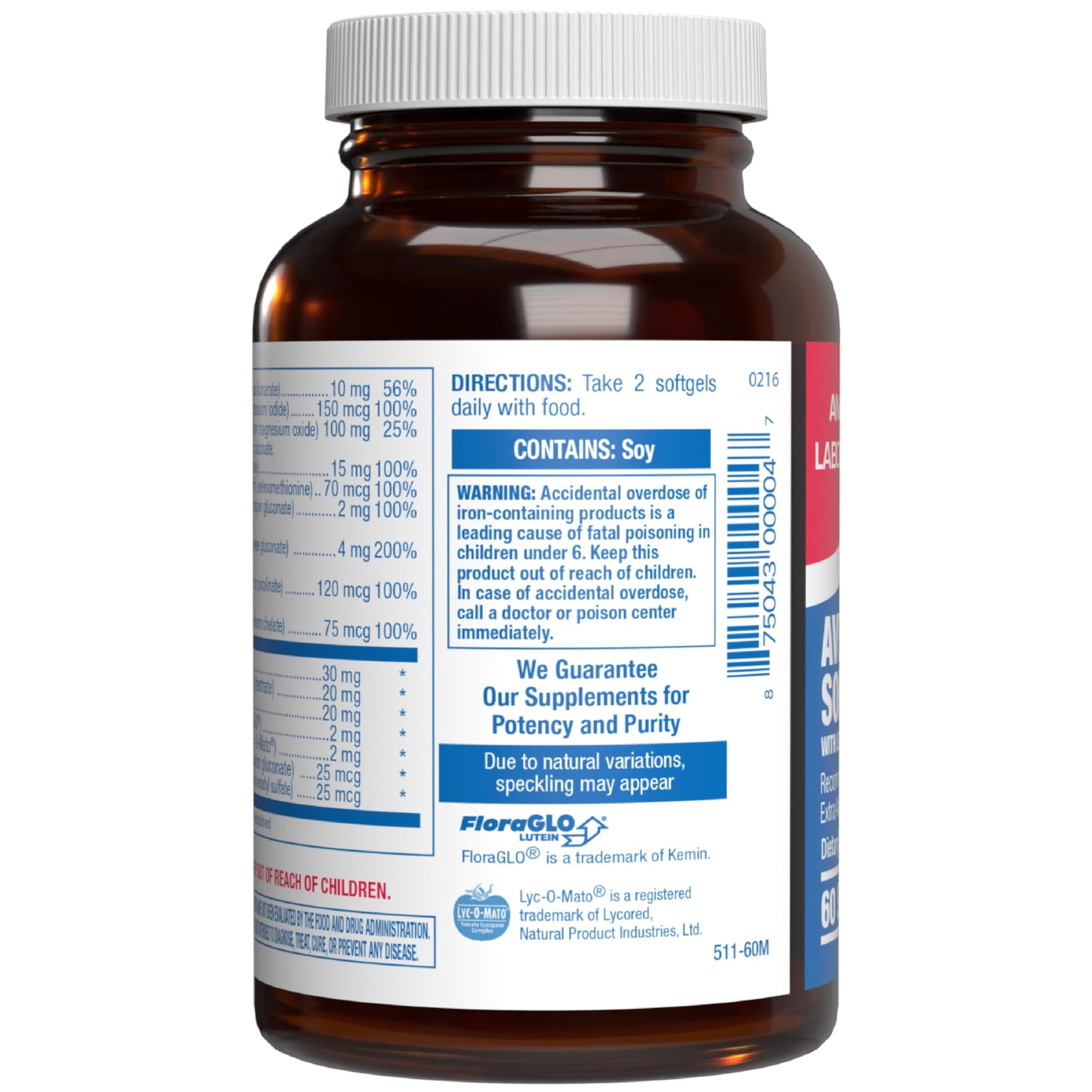 Anabolic Laboratories 30-in-1 Adult Multivitamin With Iron Softgels, 60 Count
