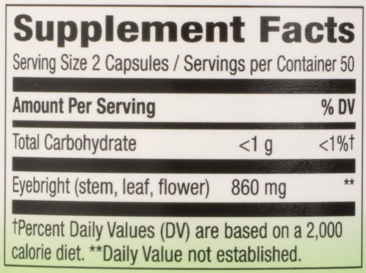 Nature's Way Eyebright Capsule, 100 Count