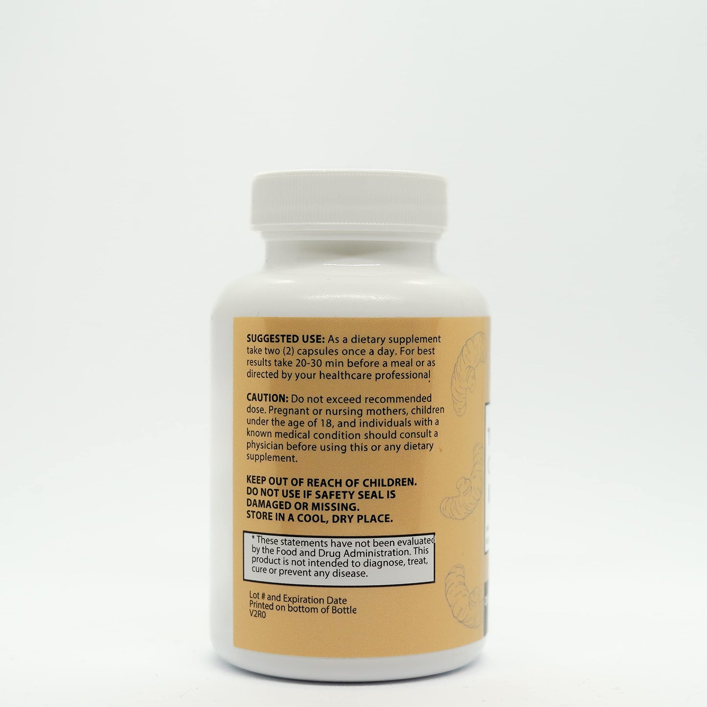 Vita Organics Turmeric Curcumin 1300mg, 60 Capsules