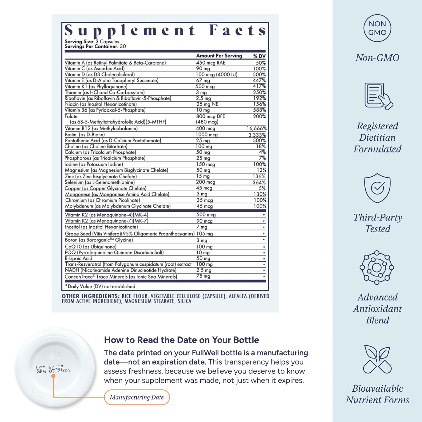 FullWell Women's Multivitamin Capsule, 90 Count