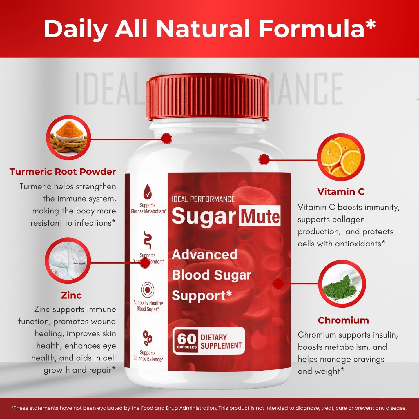 IDEAL PERFORMANCE Sugar Mute Capsules 120 Capsules